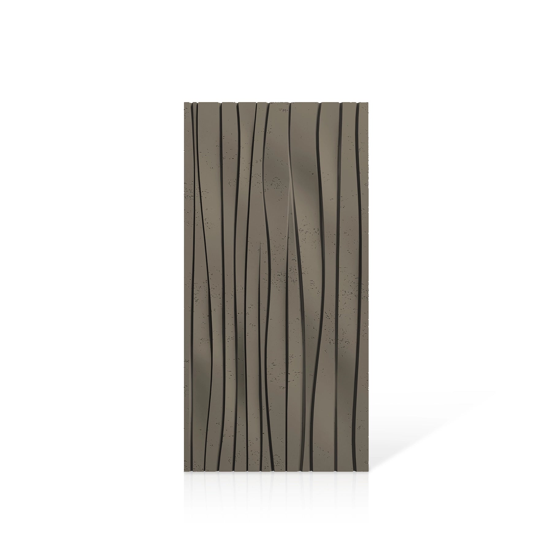3D Concrete Wall Panels WAVES colour swatch on white background DecorMania.eu