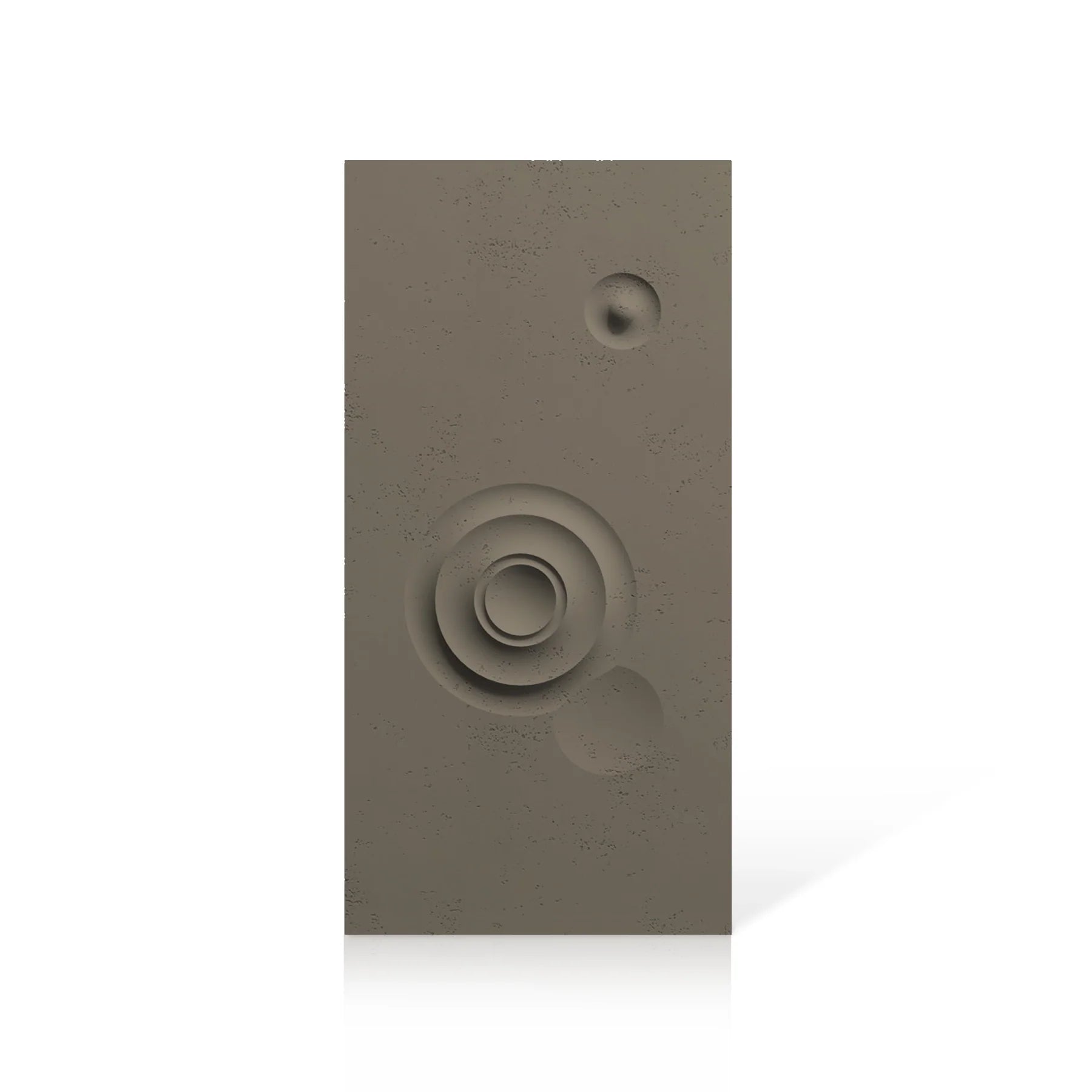 3D Concrete Wall Panels MOONS Models C&D colour swatch on white background DecorMania.eu