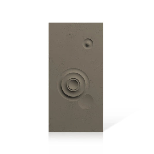 3D Concrete Wall Panels MOONS Models C&D colour swatch on white background DecorMania EU