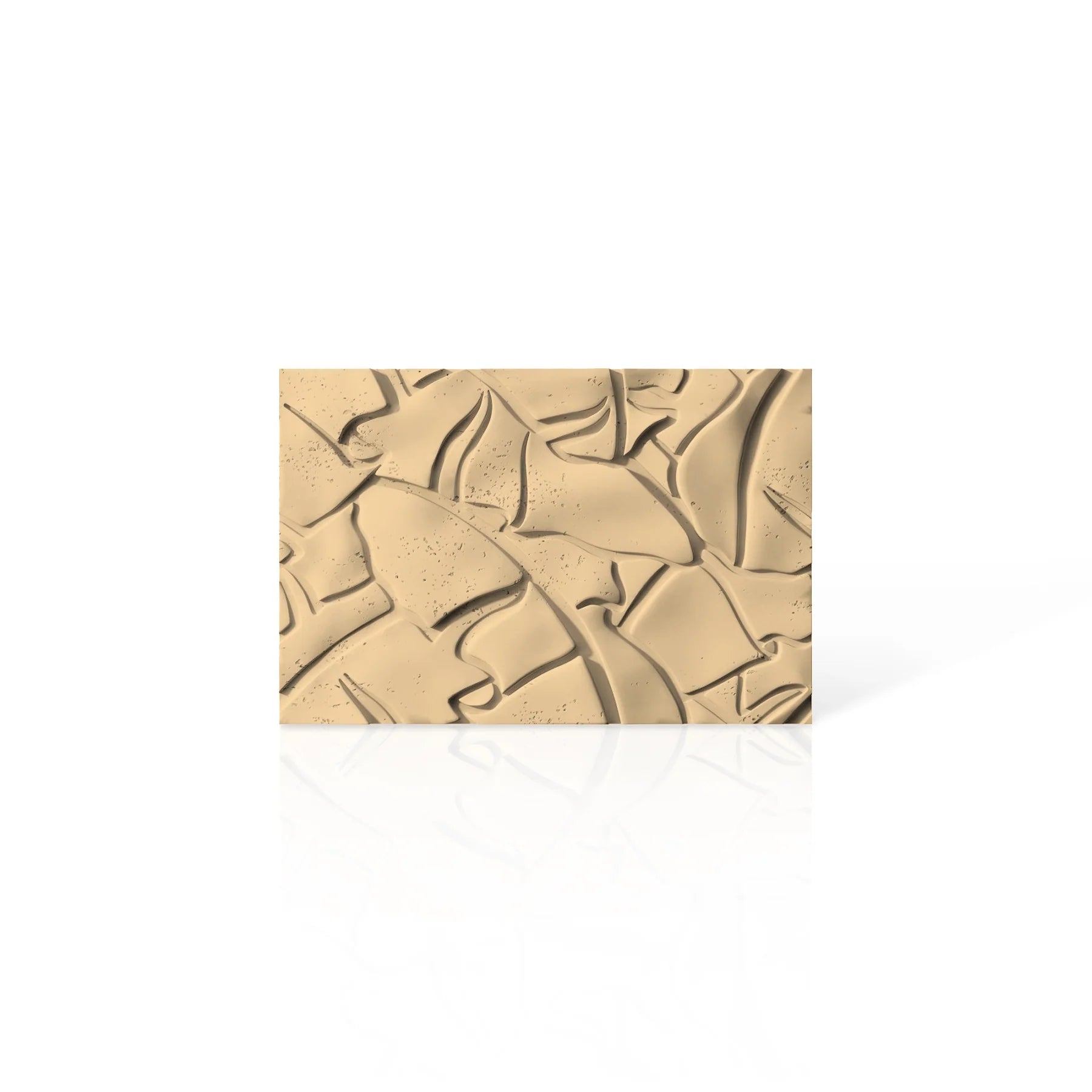 3D Concrete Wall Panels LEAF colour swatch on white background DecorMania.eu