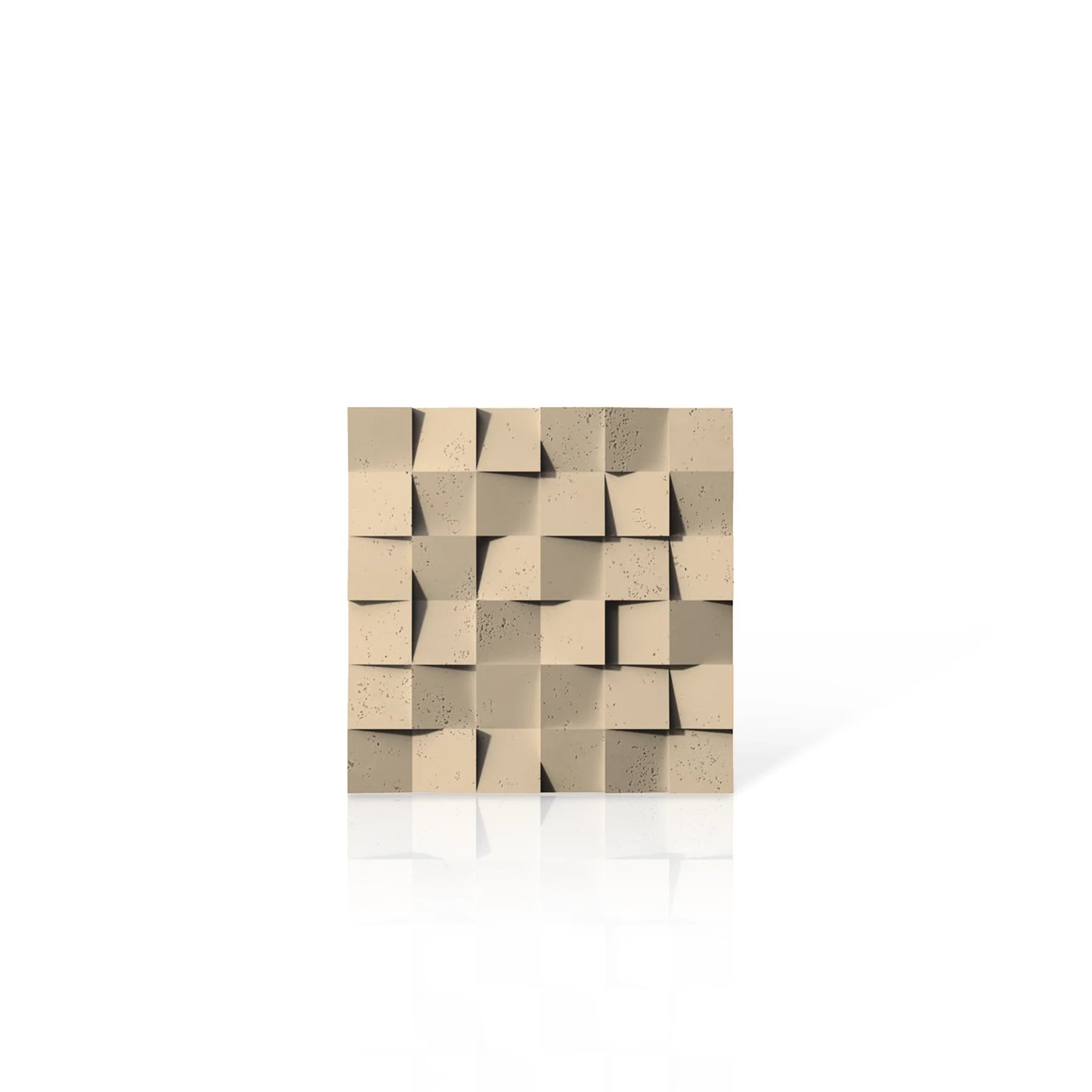 3D Concrete Wall Panels MULTISQUARES colour swatch on white background DecorMania eu