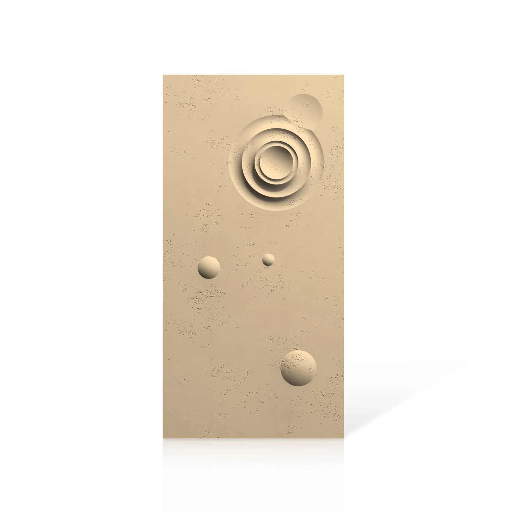 3D Concrete Wall Panels MOONS Models A&B colour swatch on white background DecorMania.eu