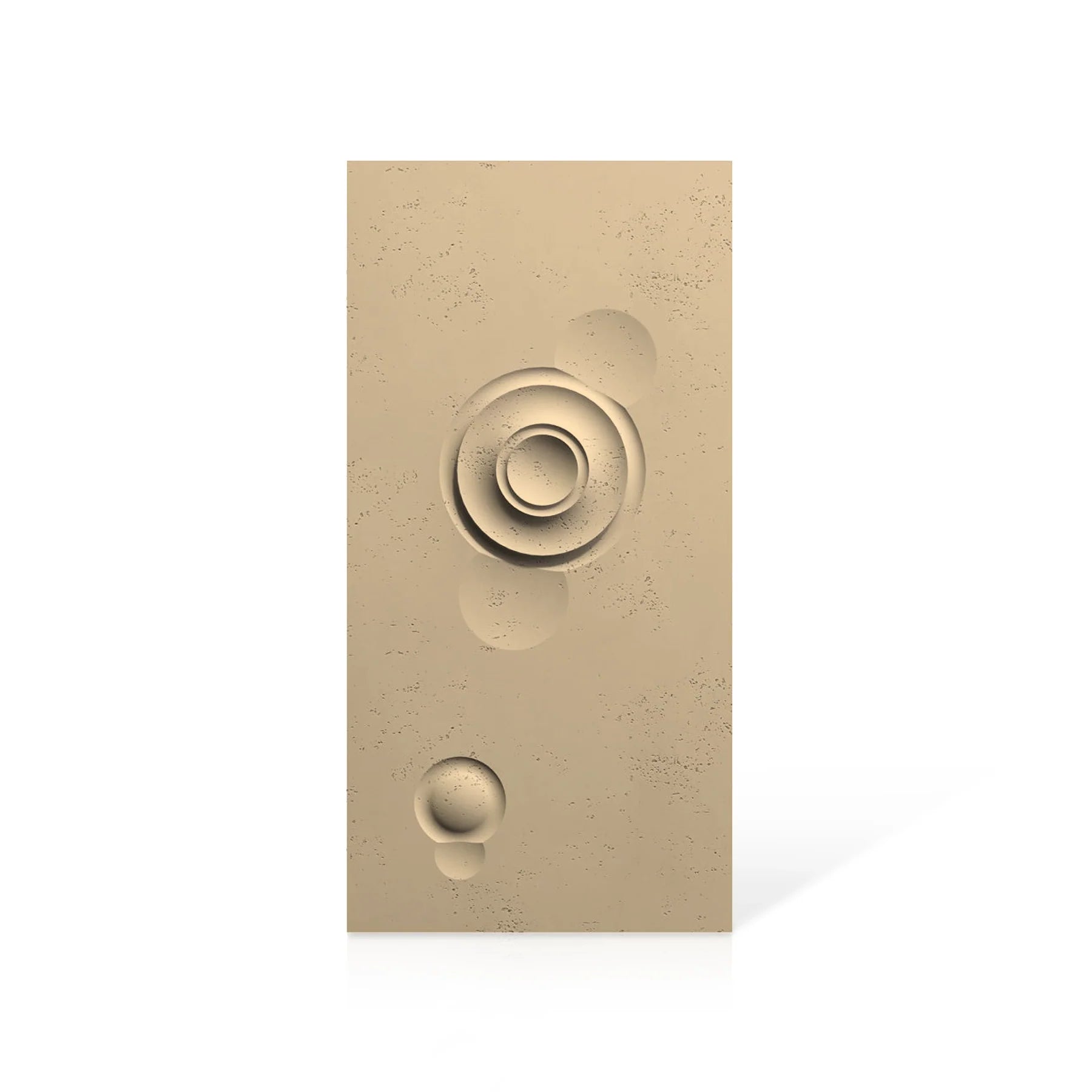 3D Concrete Wall Panels MOONS Models A&B colour swatch on white background DecorMania.eu