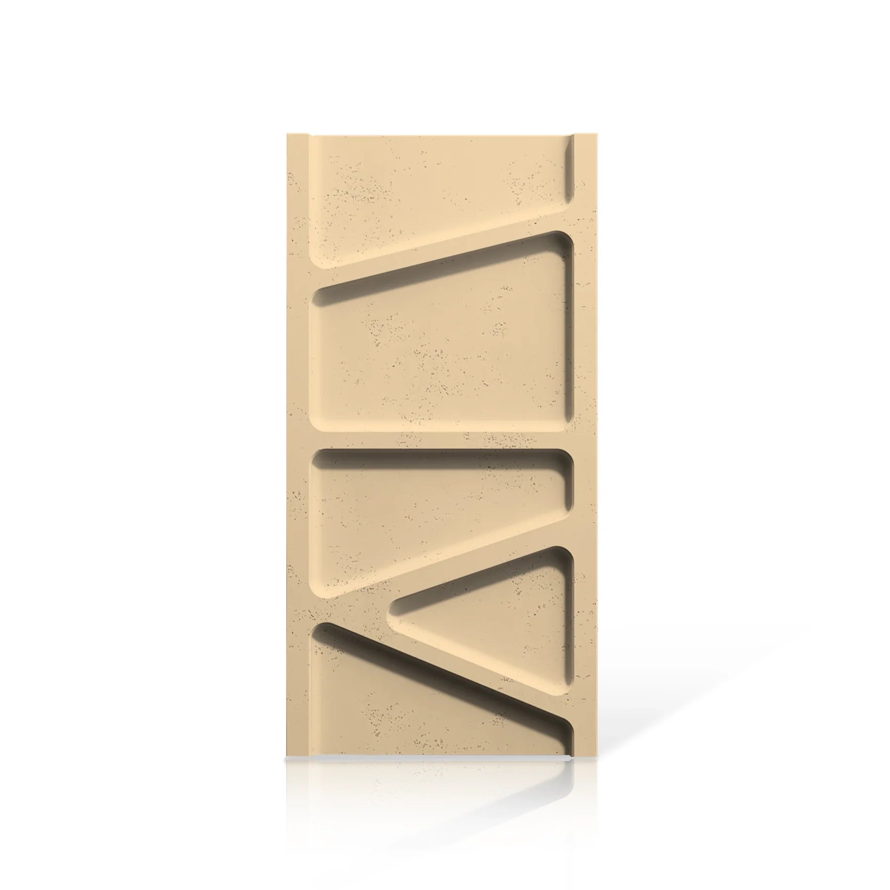 3D Concrete Wall Panels PARALELL colour swatch on white background DecorMania EU