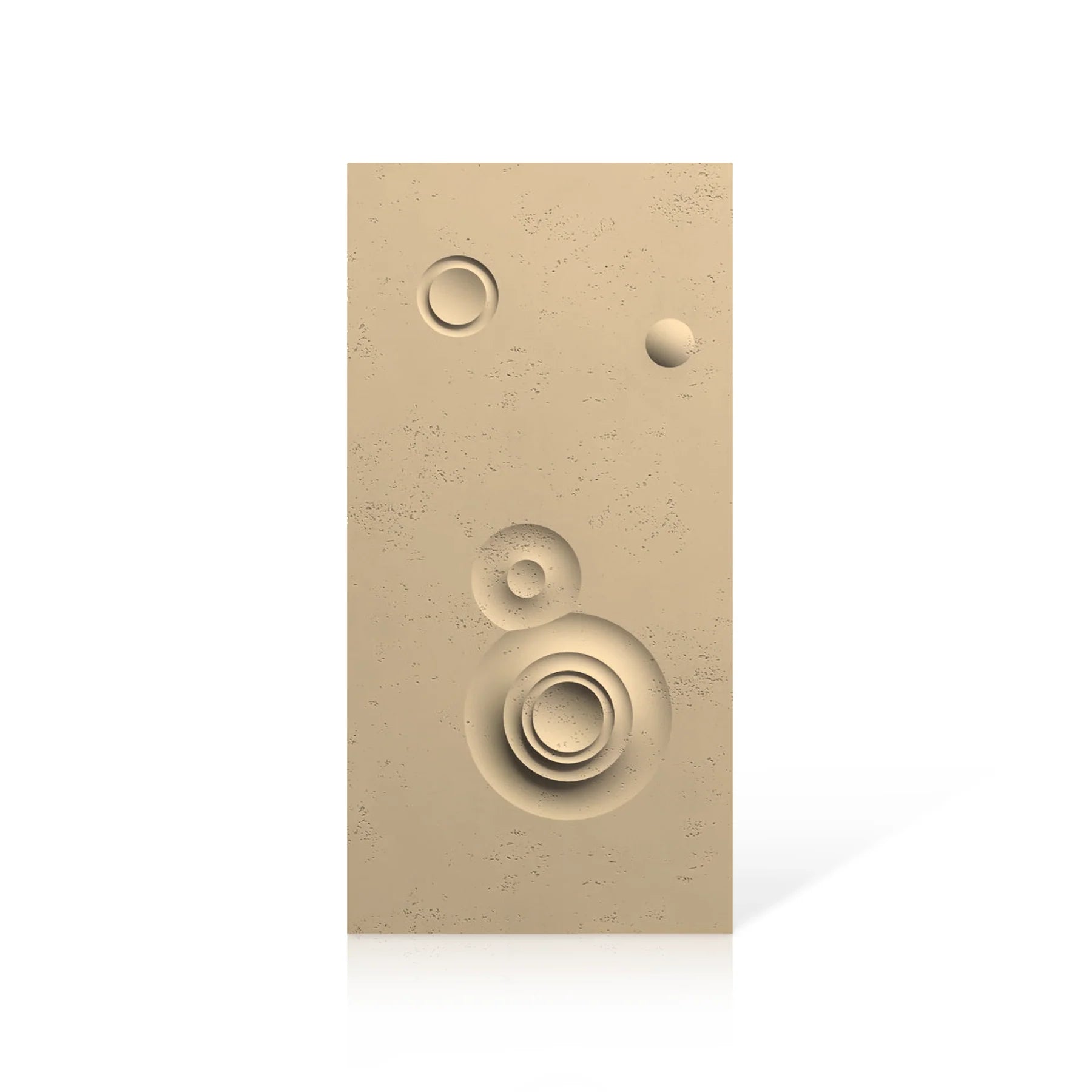 3D Concrete Wall Panels MOONS Models C&D colour swatch on white background DecorMania.eu