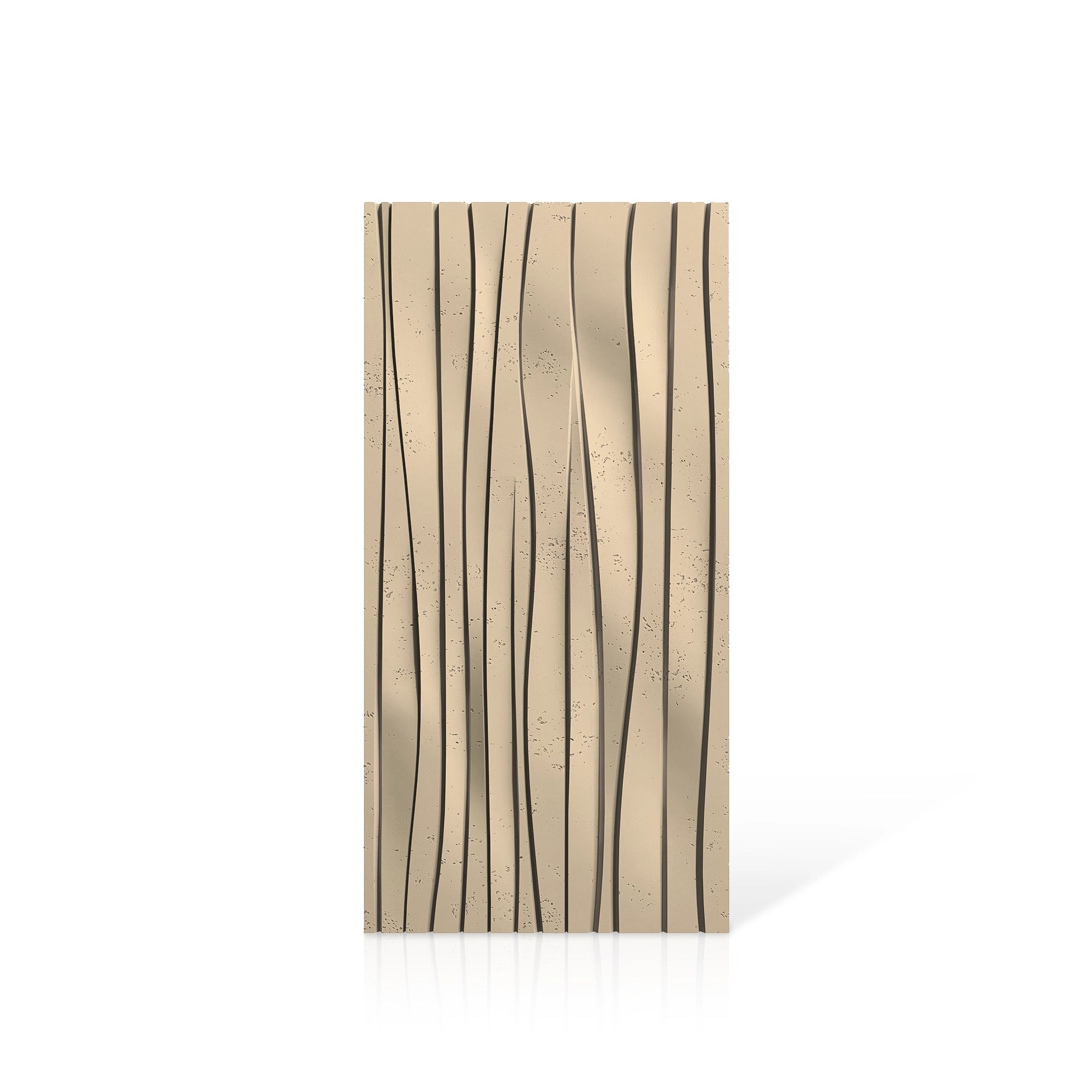 3D Concrete Wall Panels WAVES colour swatch on white background DecorMania.eu