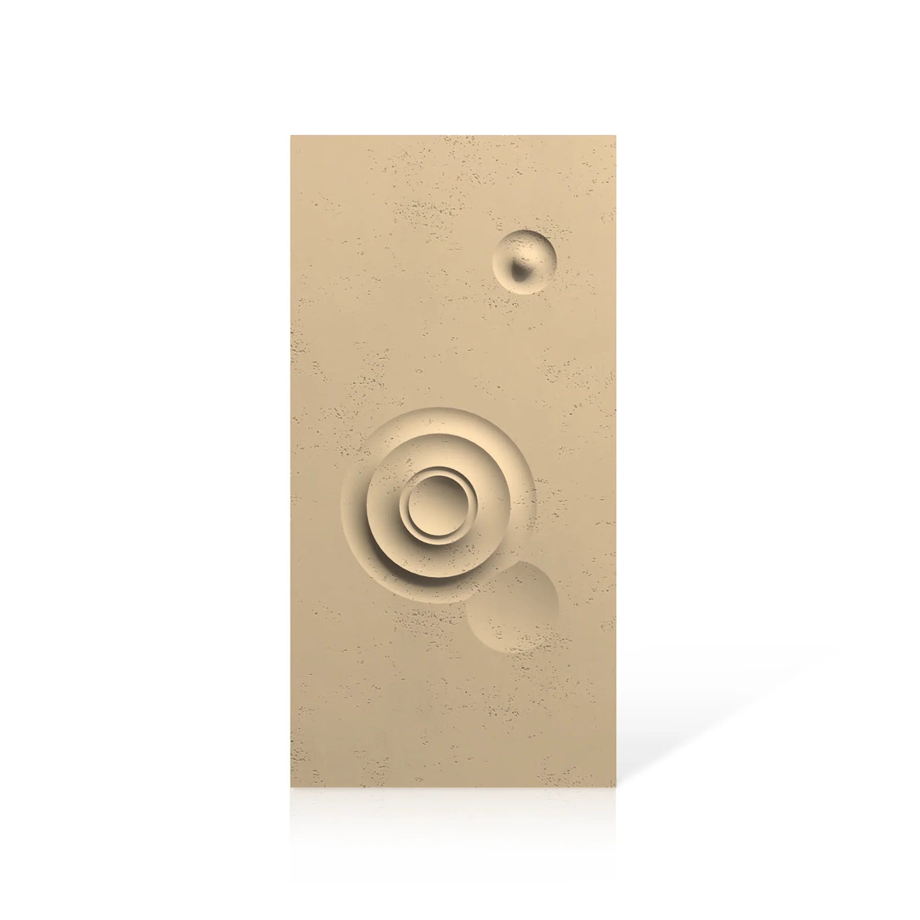 3D Concrete Wall Panels MOONS Models C&D colour swatch on white background DecorMania EU