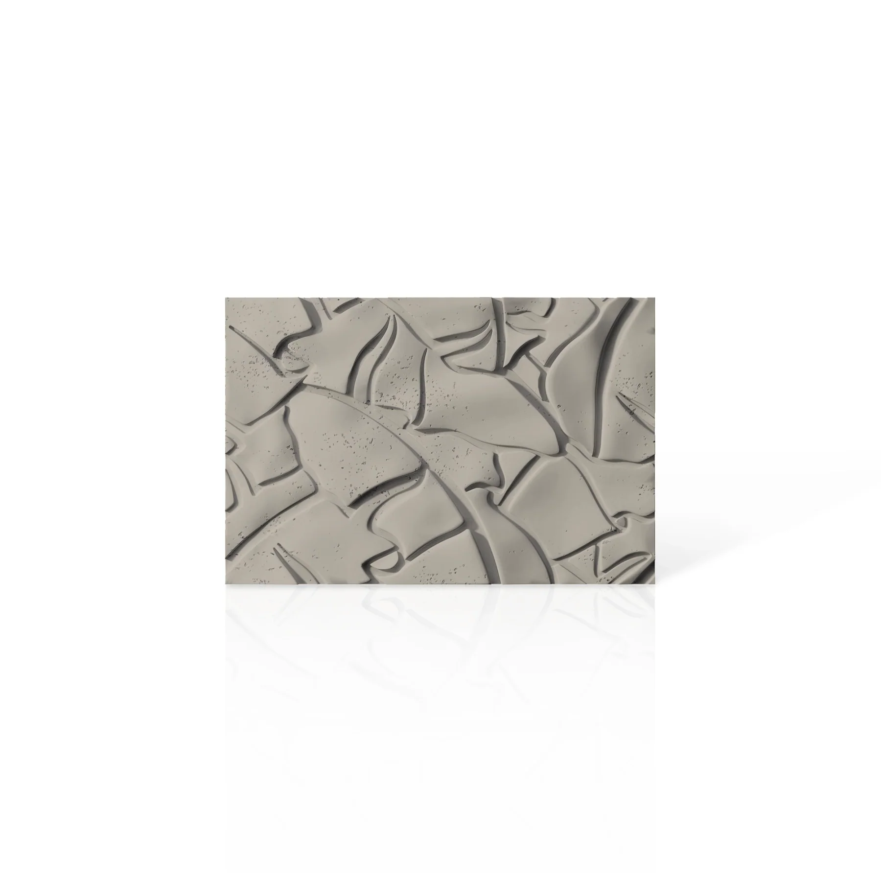 3D Concrete Wall Panels LEAF colour swatch on white background DecorMania EU