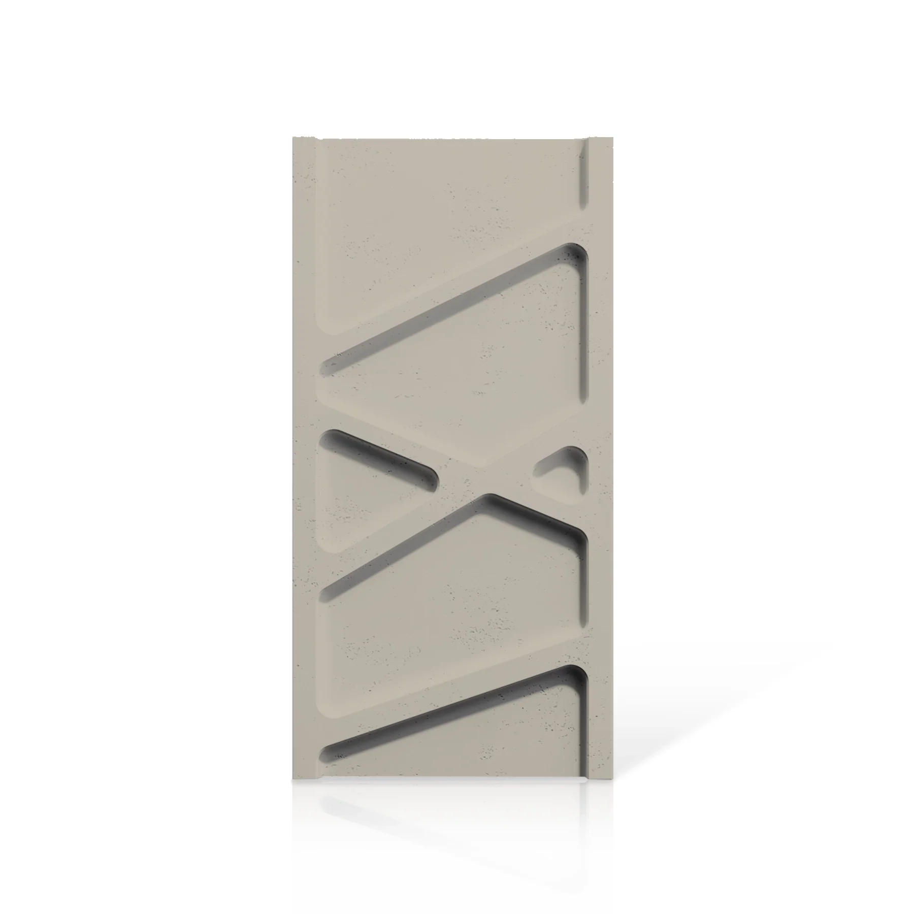 3D Concrete Wall Panels PARALELL colour swatch on white background DecorMania.eu