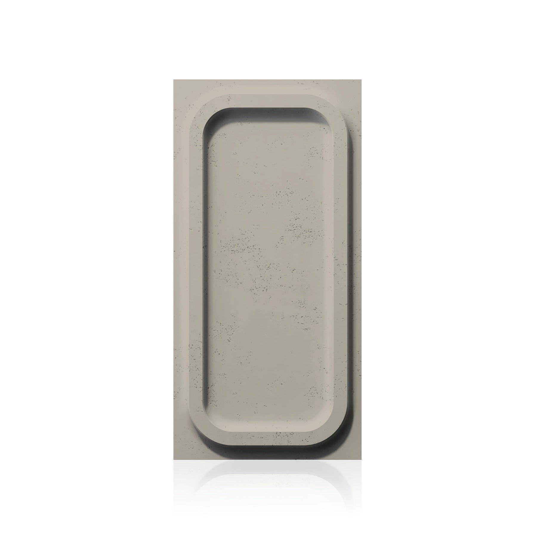 3D Concrete Wall Panels PORTHOLE colour swatch on white background DecorMania.eu