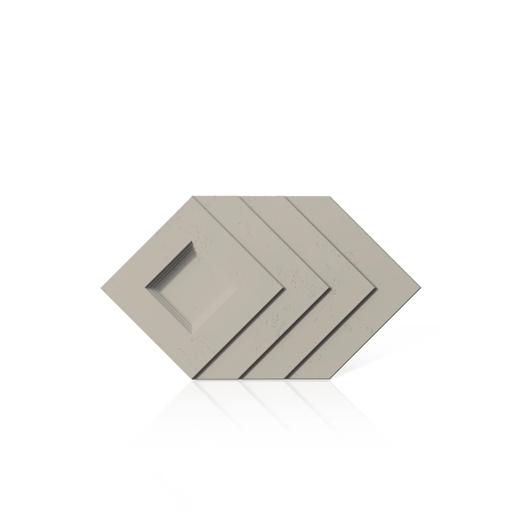 3D Concrete Wall Panels SHADOW colour swatch on white background DecorMania EU