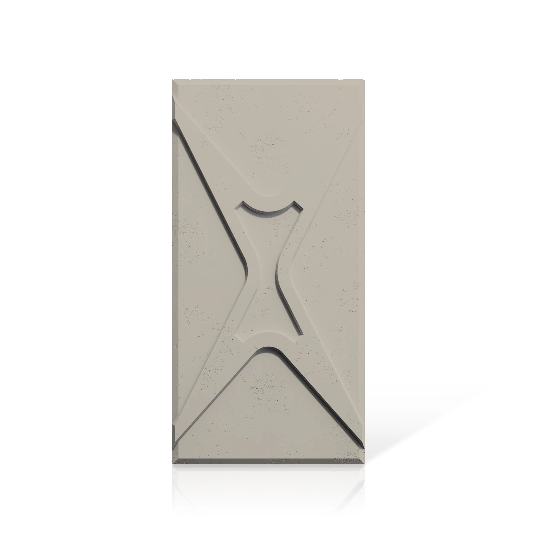 3D Concrete Wall Panels STARS colour swatch on white background DecorMania.eu