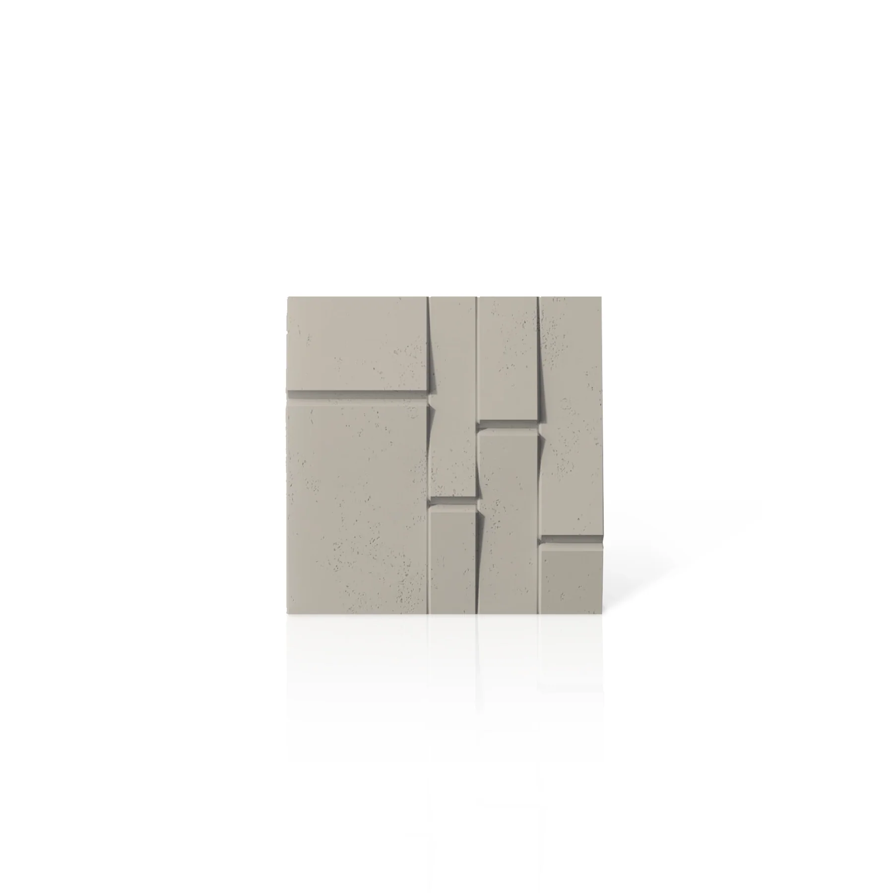 3D Concrete Wall Panels BREAK OUT colour swatch on white background DecorMania EU