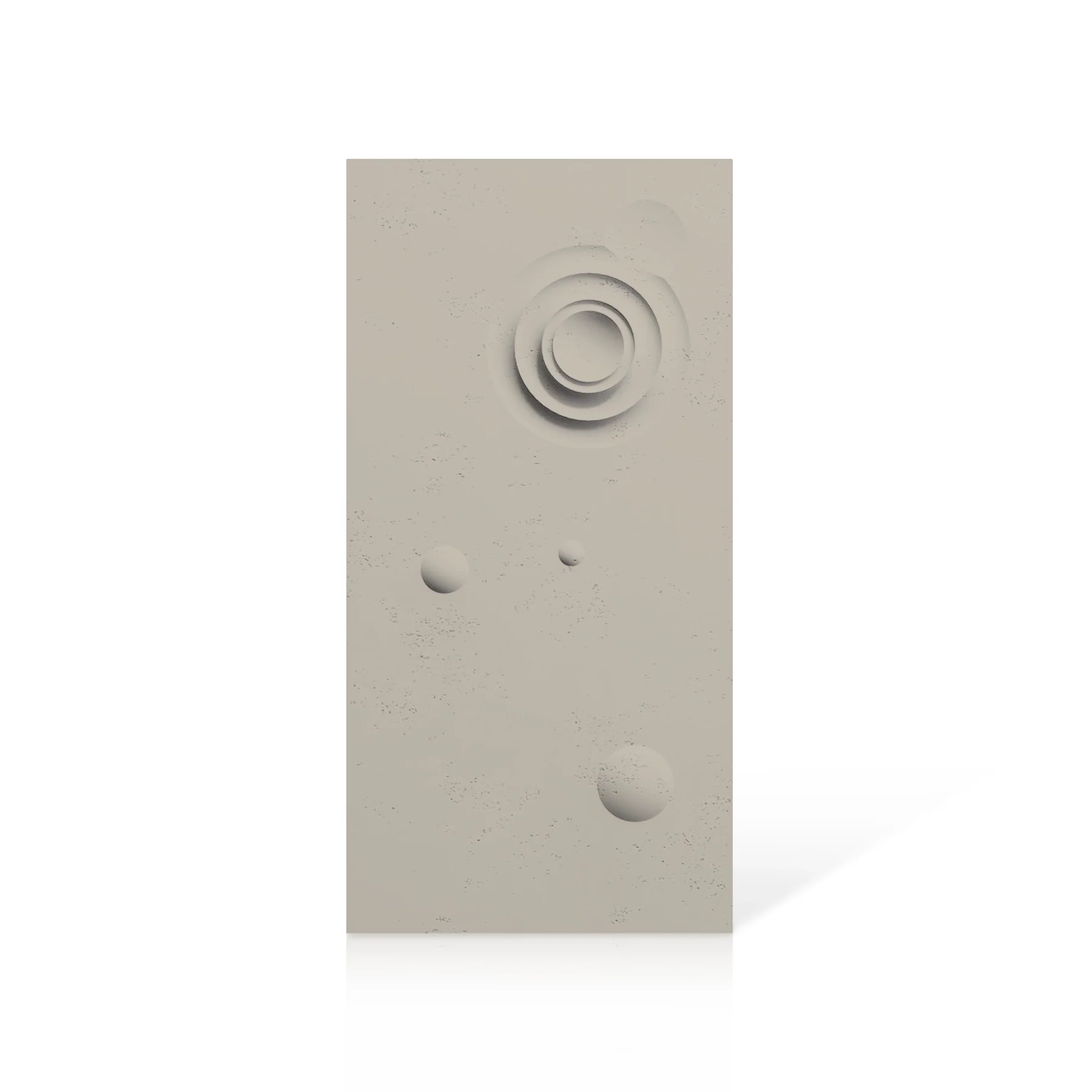3D Concrete Wall Panels MOONS Models A&B colour swatch on white background DecorMania.eu