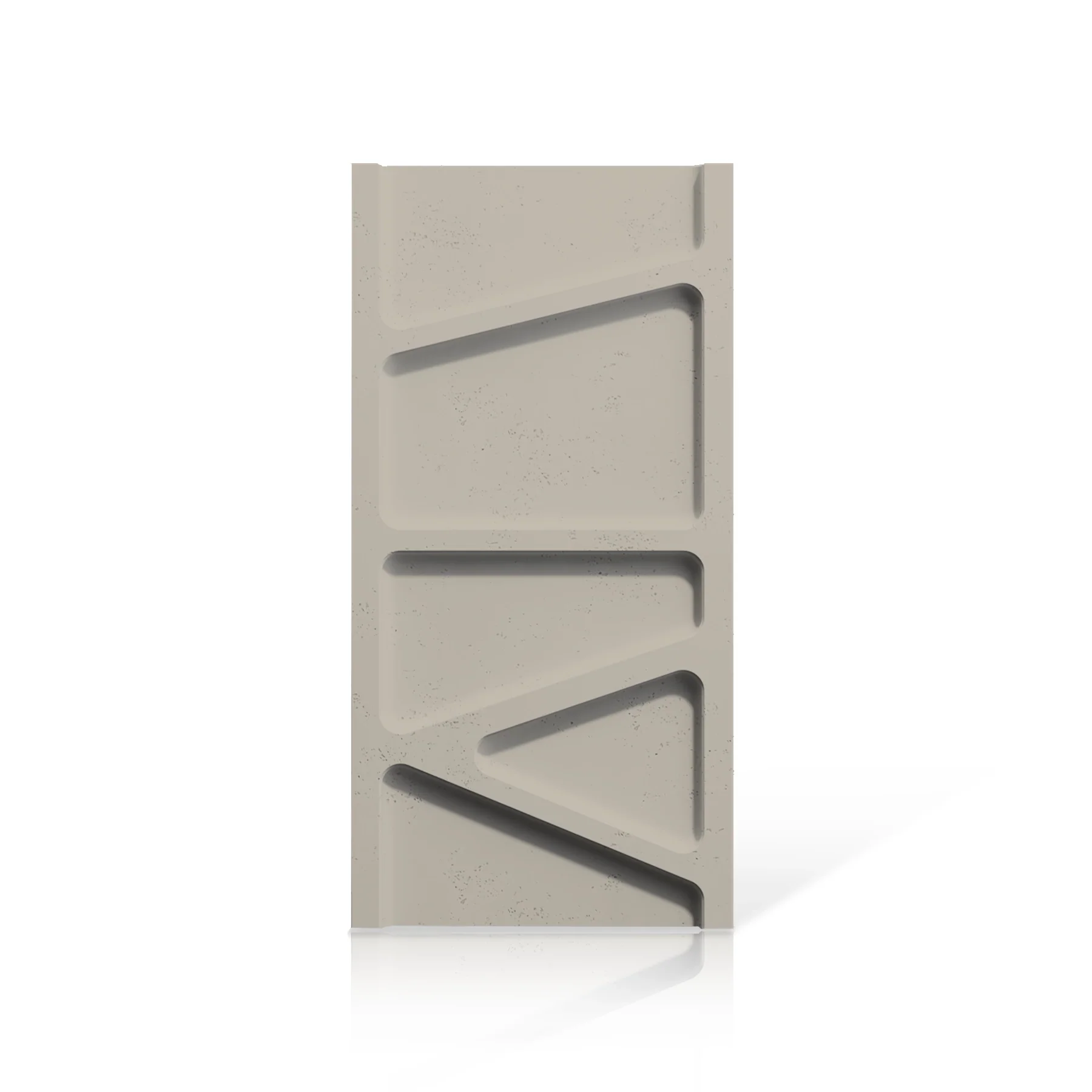 3D Concrete Wall Panels PARALELL colour swatch on white background DecorMania.eu