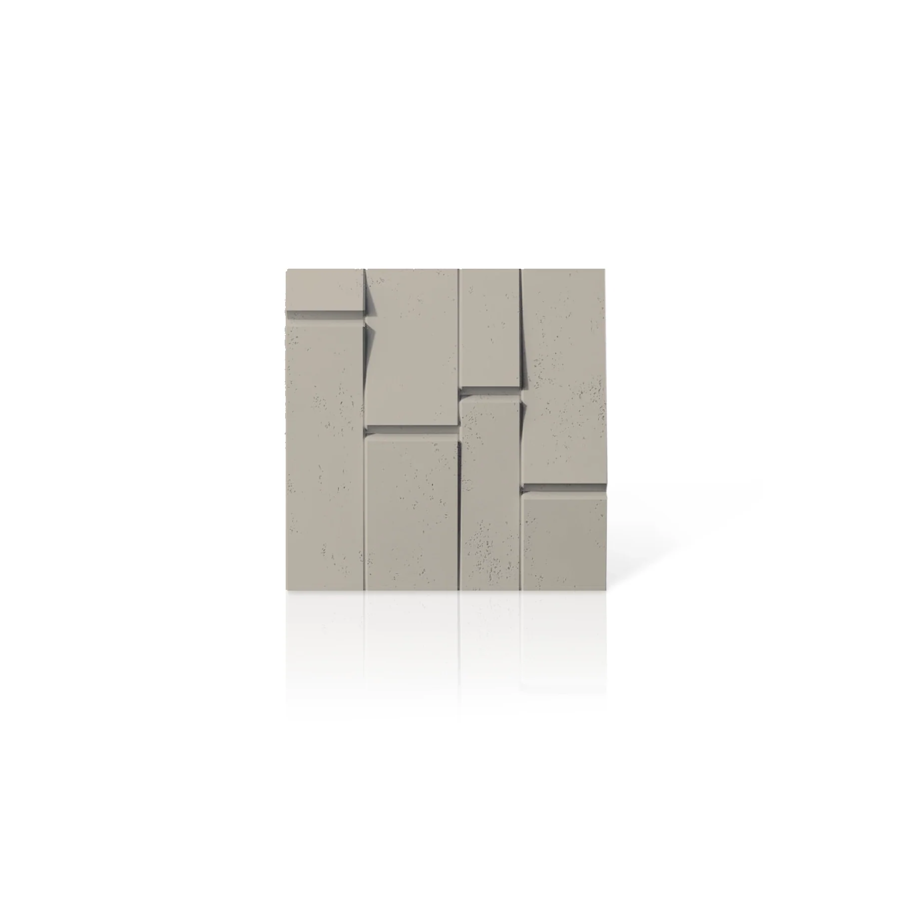 3D Concrete Wall Panels BREAK OUT colour swatch on white background DecorMania.eu
