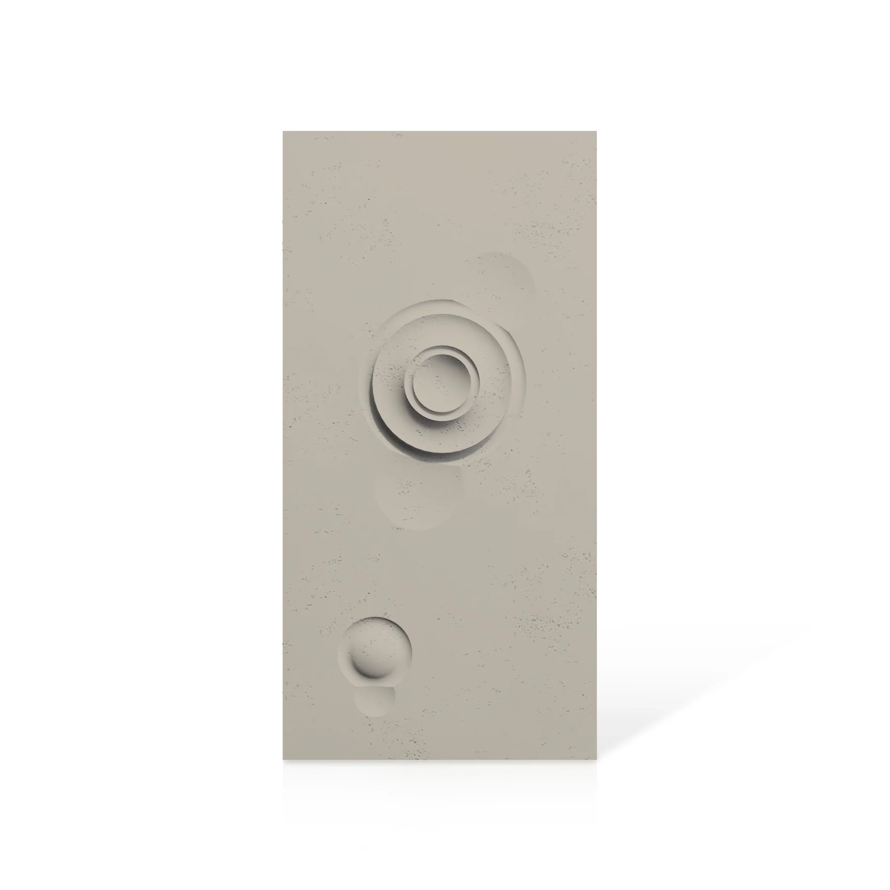 3D Concrete Wall Panels MOONS Models A&B colour swatch on white background DecorMania.eu