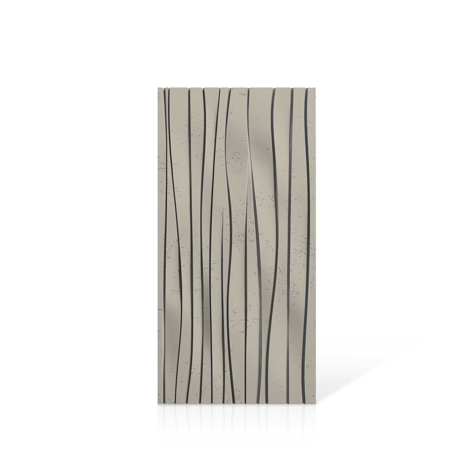 3D Concrete Wall Panels WAVES colour swatch on white background DecorMania.eu