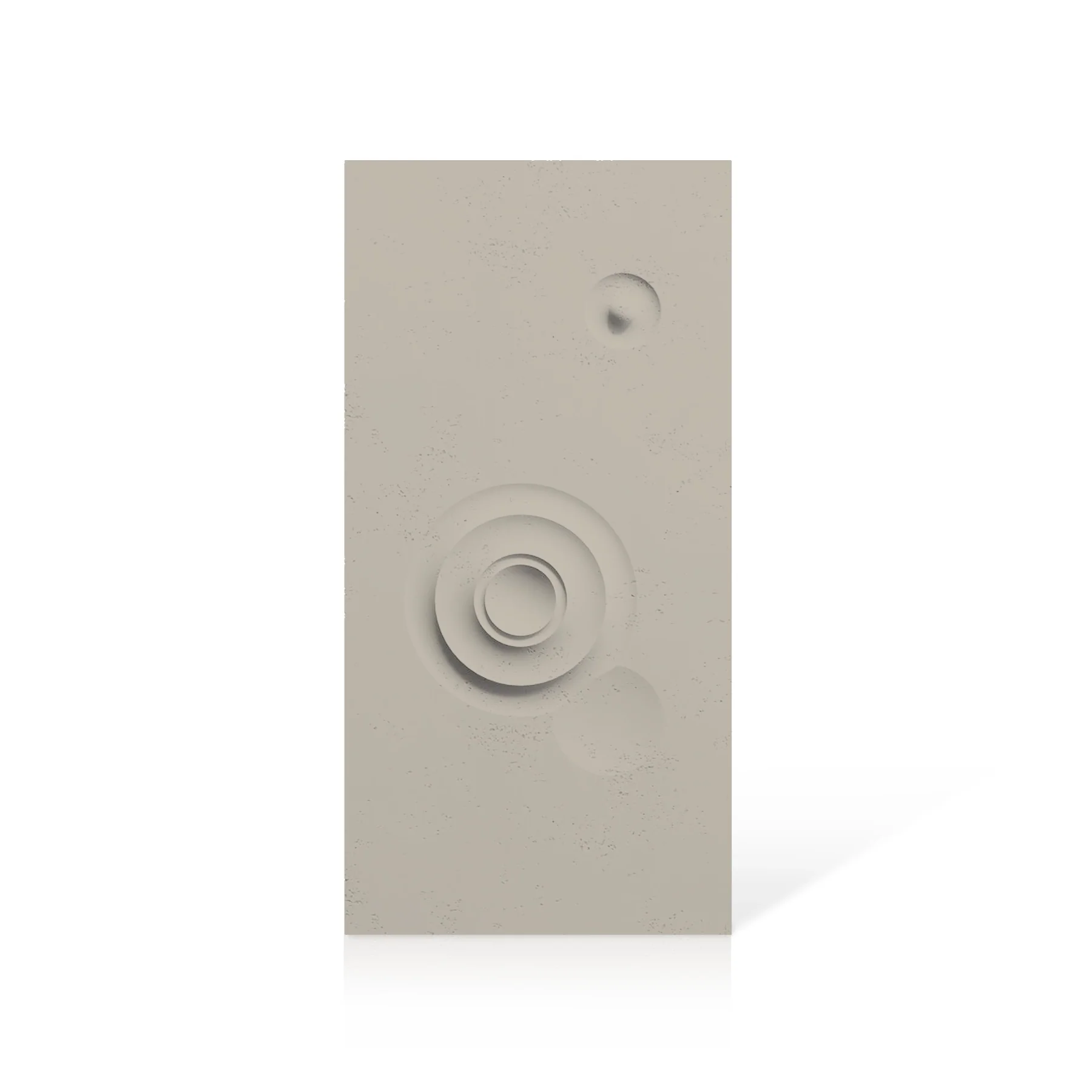 3D Concrete Wall Panels MOONS Models C&D colour swatch on white background DecorMania EU