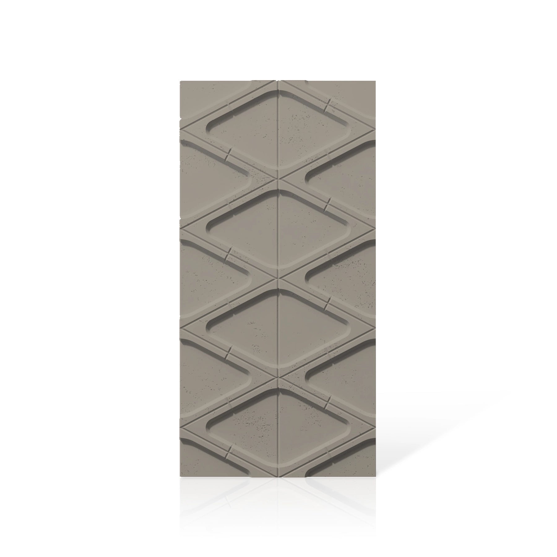 3D Concrete Wall Panels DIAMONDS colour swatch on white background DecorMania.eu