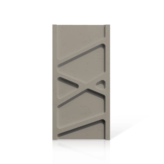 3D Concrete Wall Panels PARALELL colour swatch on white background DecorMania EU