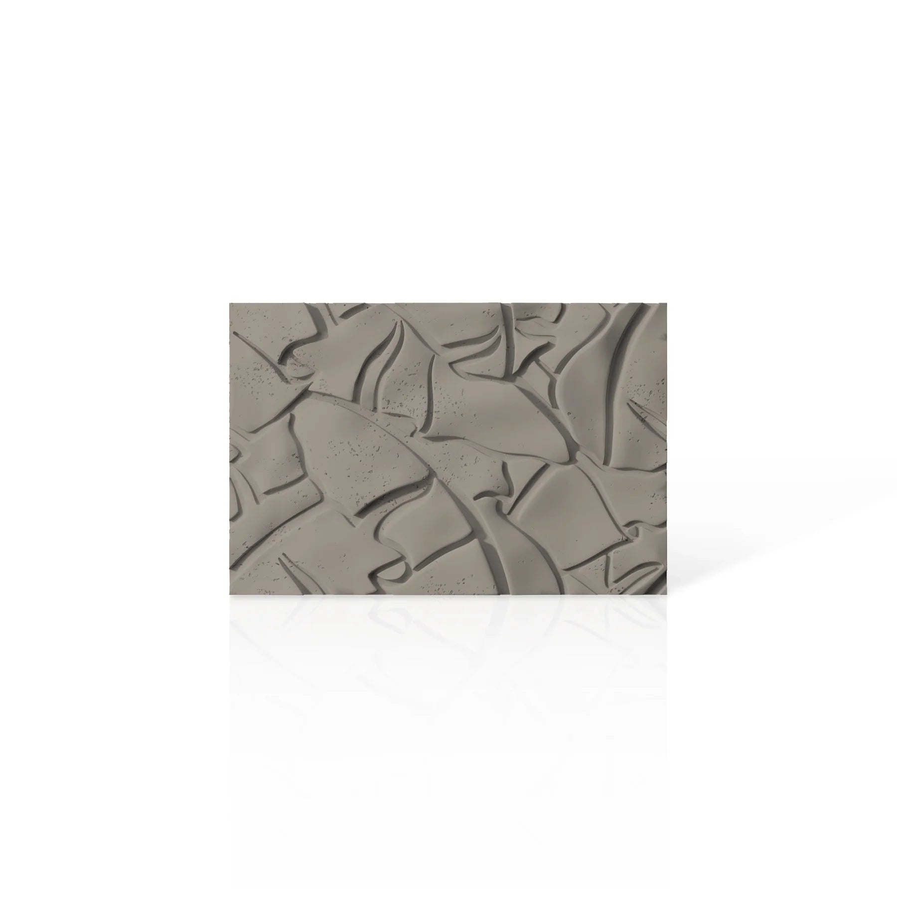 3D Concrete Wall Panels LEAF colour swatch on white background DecorMania.eu