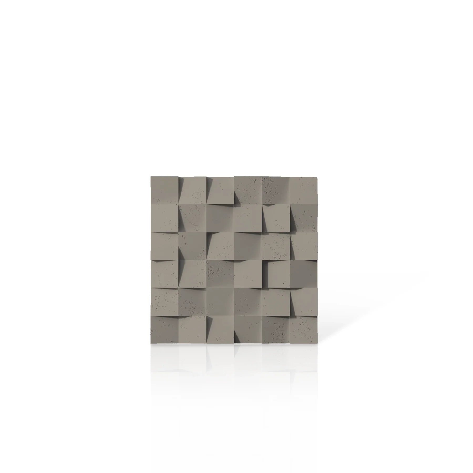 3D Concrete Wall Panels MULTISQUARES colour swatch on white background DecorMania.eu