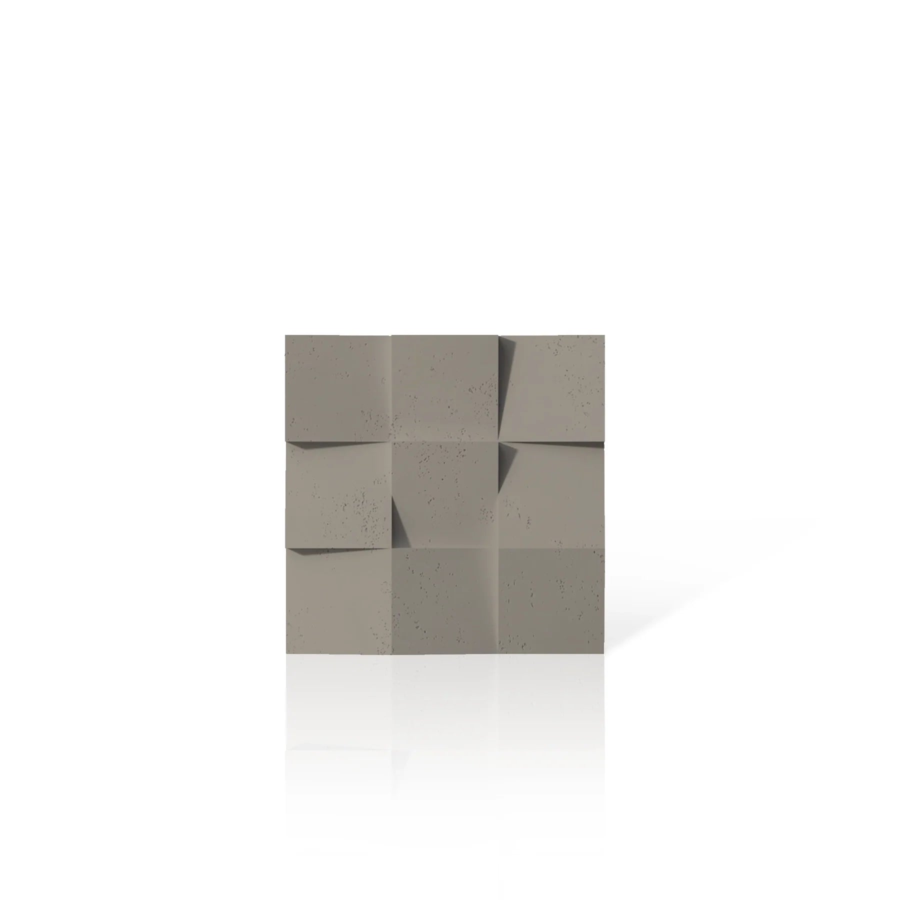 3D Concrete Wall Panels SQUARES colour swatch on white background DecorMania EU