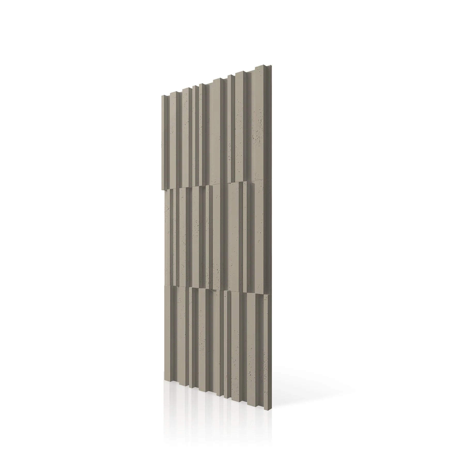3D Concrete Wall Panels RIFT MIXED colour swatch on white background DecorMania.eu