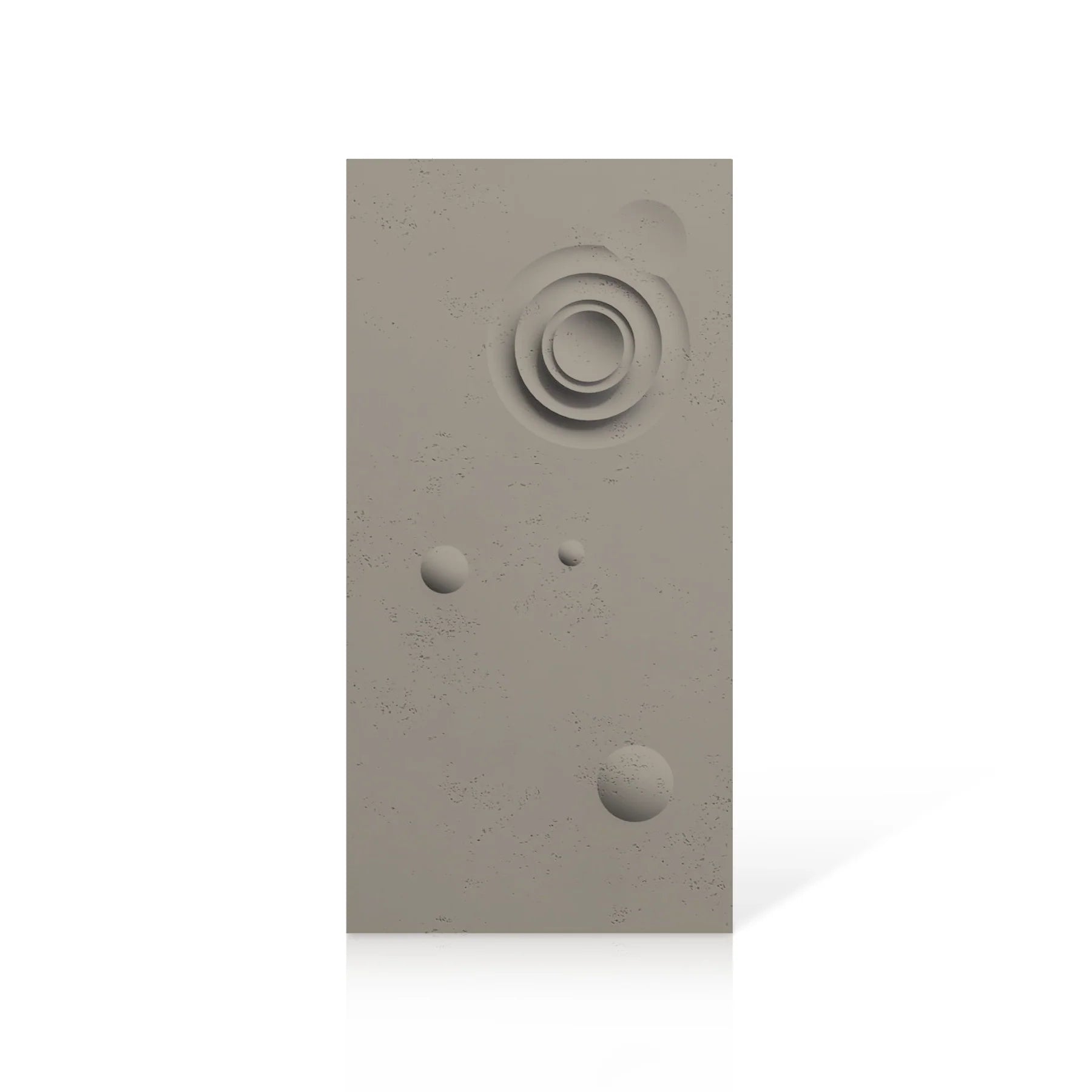 3D Concrete Wall Panels MOONS Models A&B colour swatch on white background DecorMania.eu