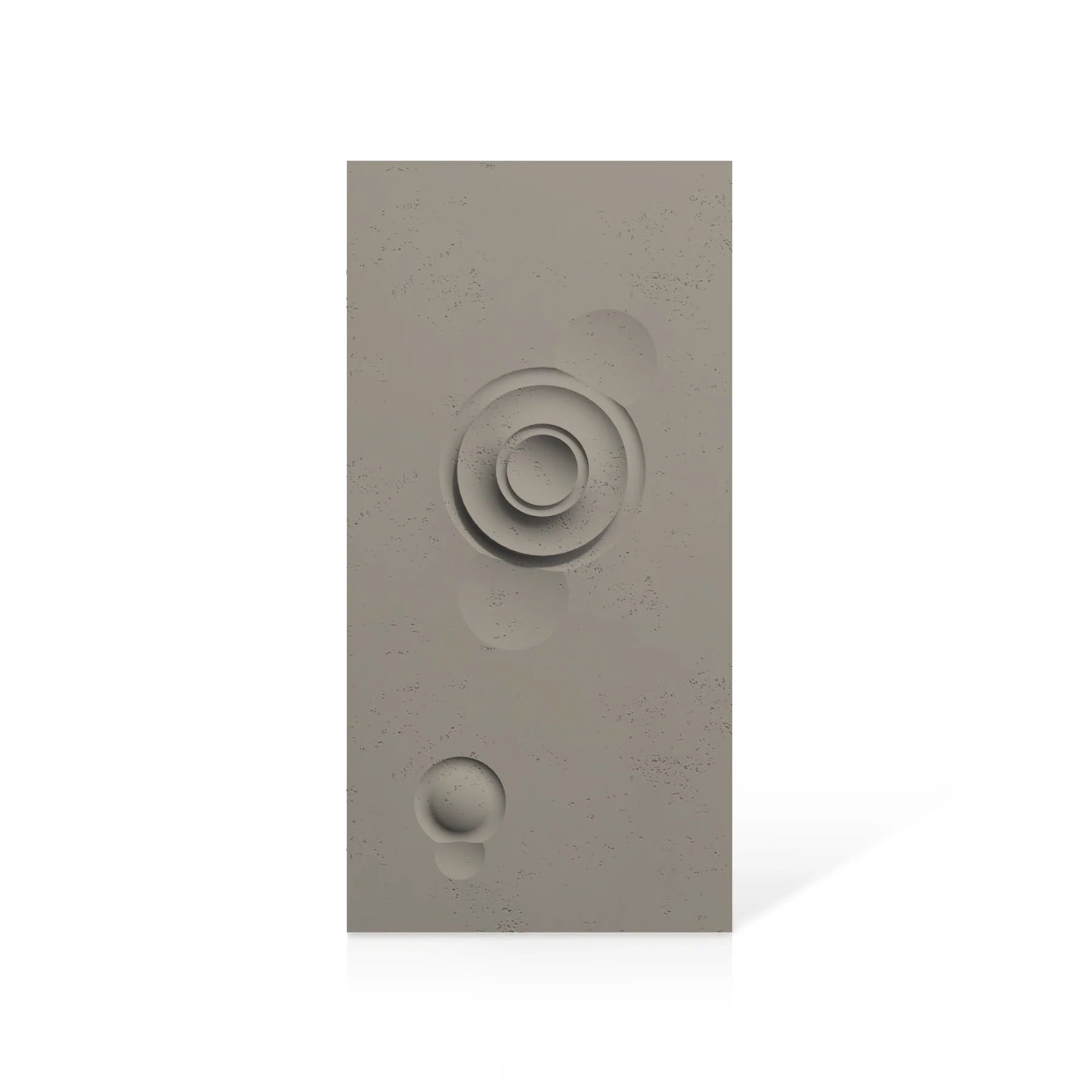 3D Concrete Wall Panels MOONS Models A&B colour swatch on white background DecorMania.eu