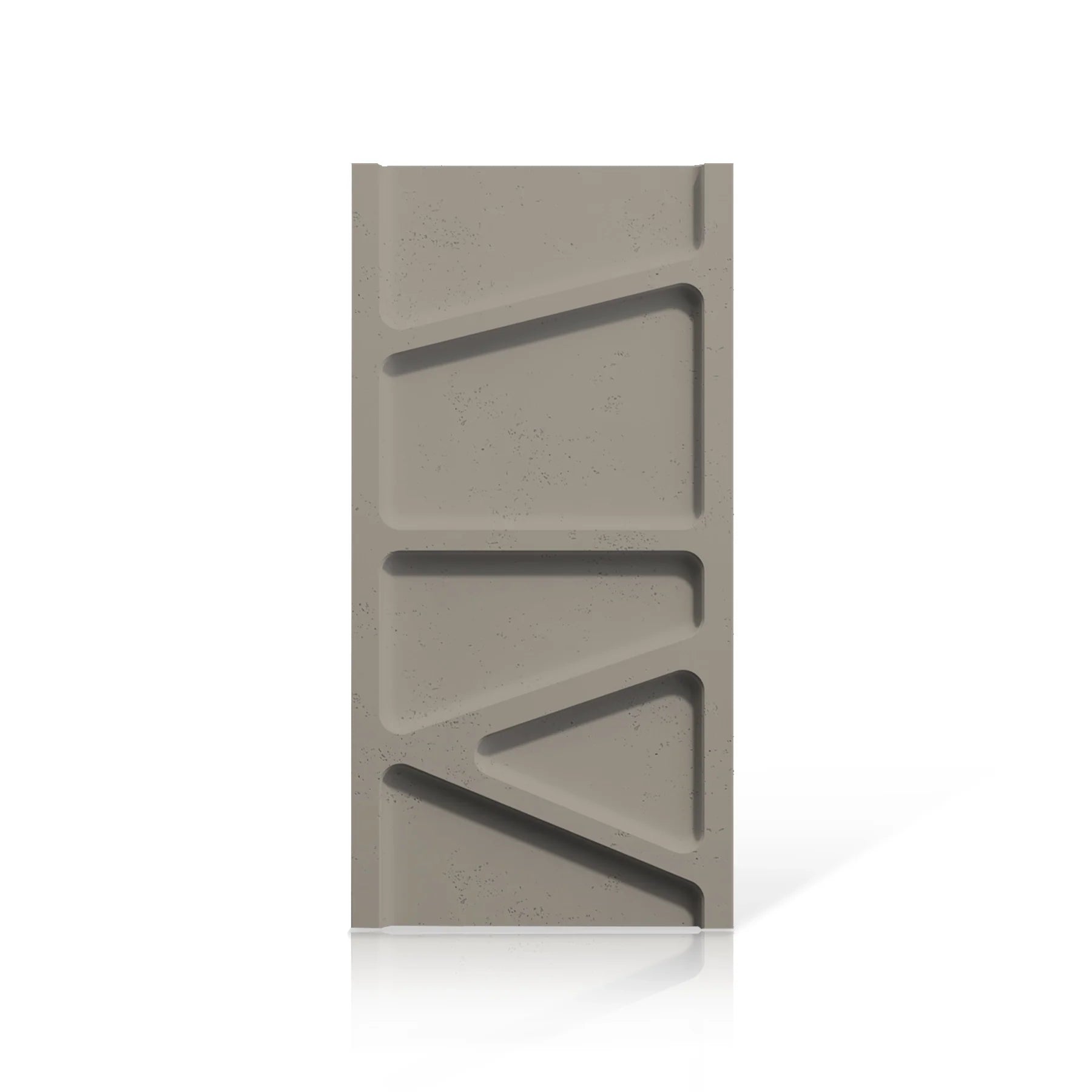 3D Concrete Wall Panels PARALELL colour swatch on white background DecorMania.eu