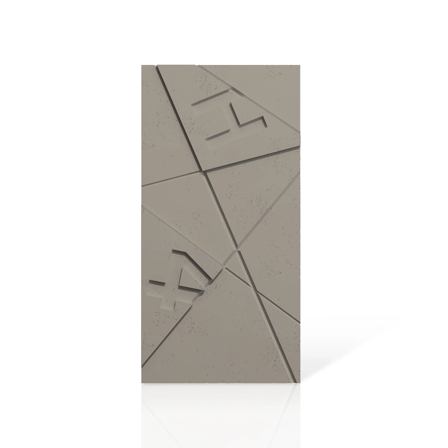 3D Concrete Wall Panels GRAPHICS MODELS C&D colour swatch on white background DecorMania EU