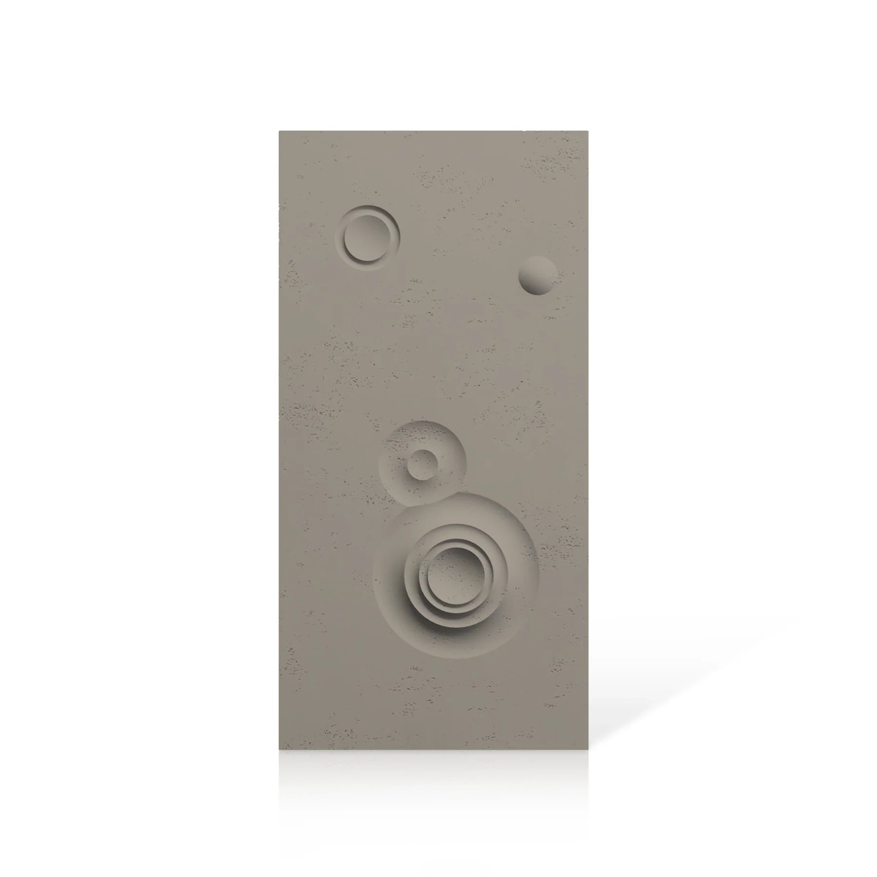 3D Concrete Wall Panels MOONS Models C&D colour swatch on white background DecorMania.eu