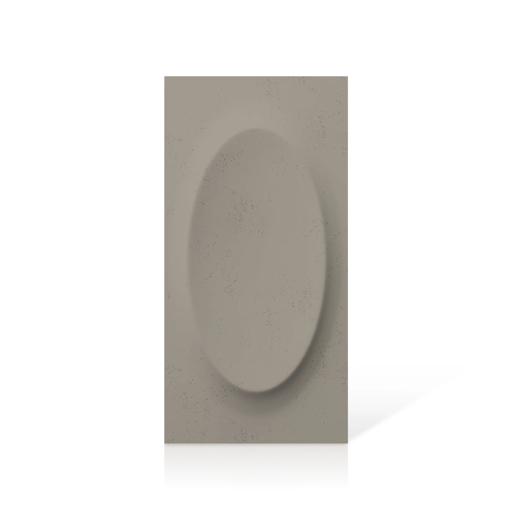 3D Concrete Wall Panels OVAL colour swatch on white background DecorMania.eu