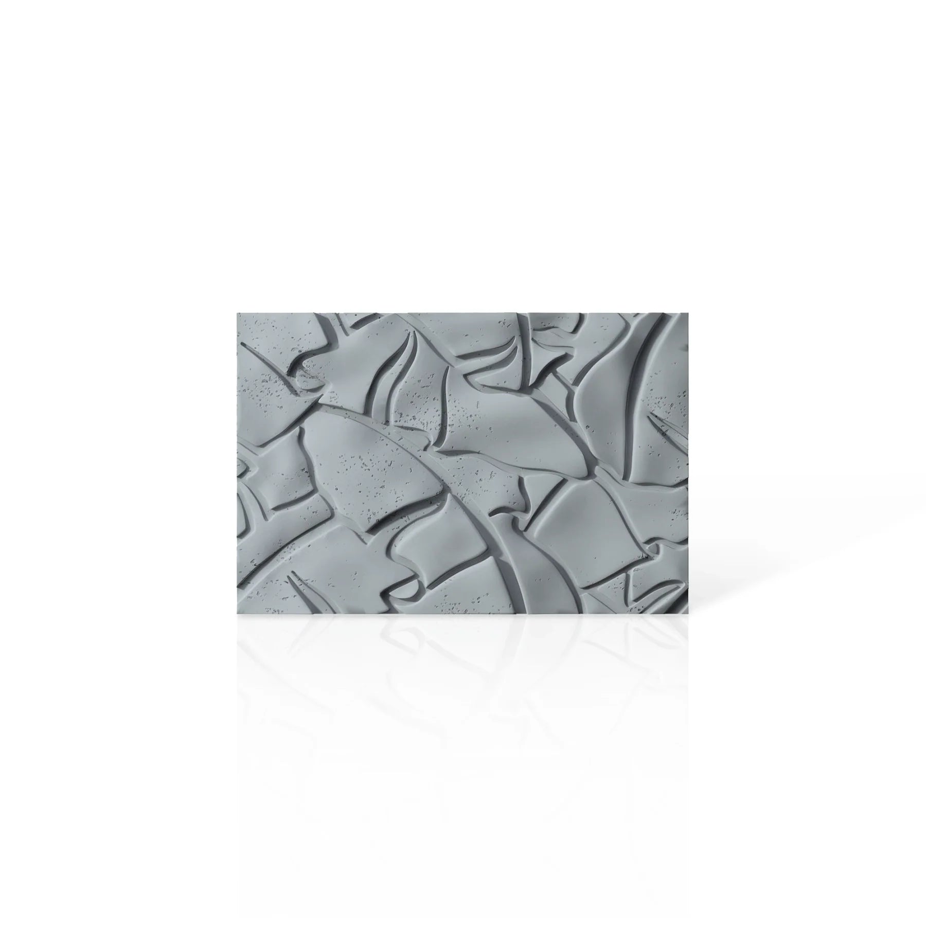 3D Concrete Wall Panels LEAF colour swatch on white background DecorMania.eu