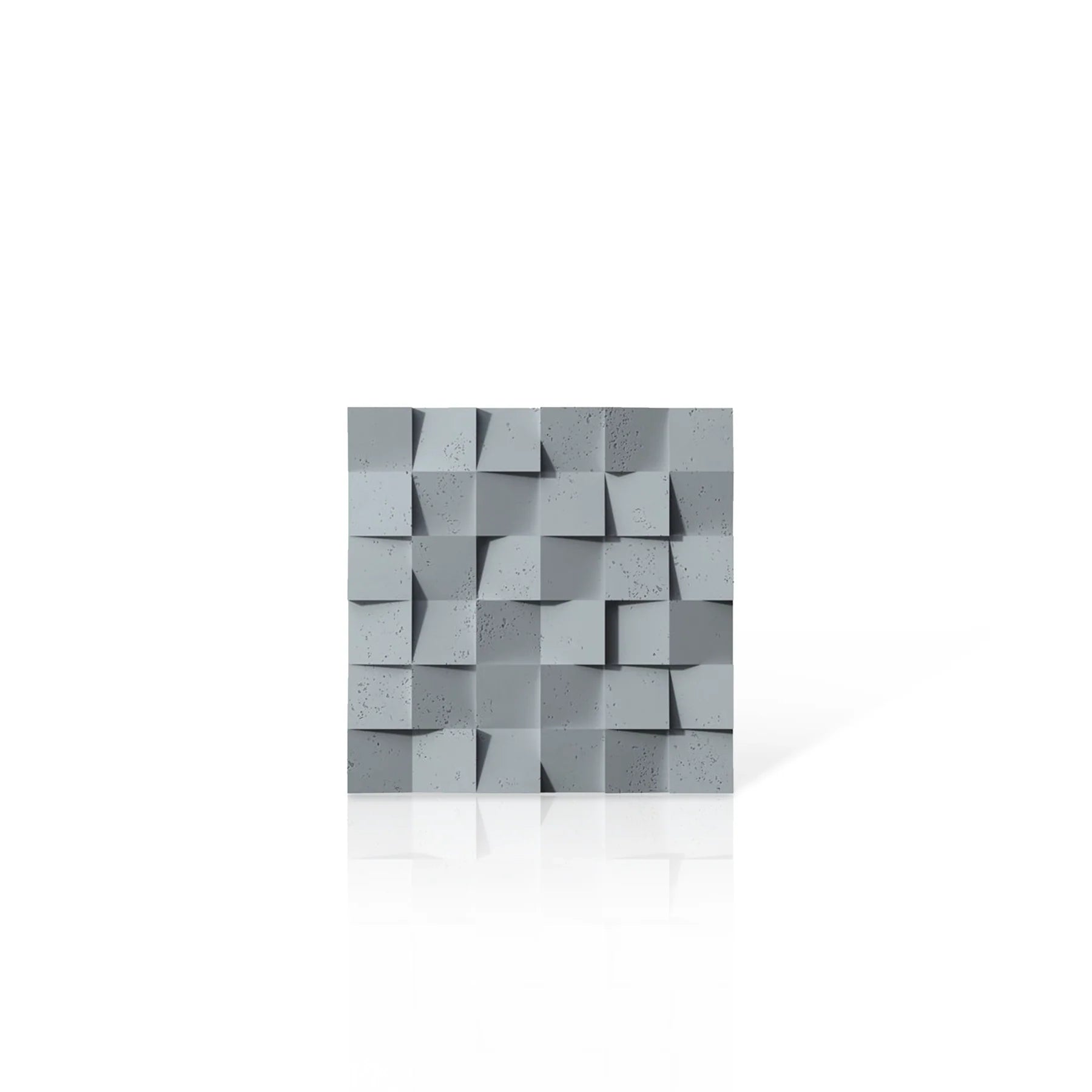 3D Concrete Wall Panels MULTISQUARES colour swatch on white background DecorMania.eu