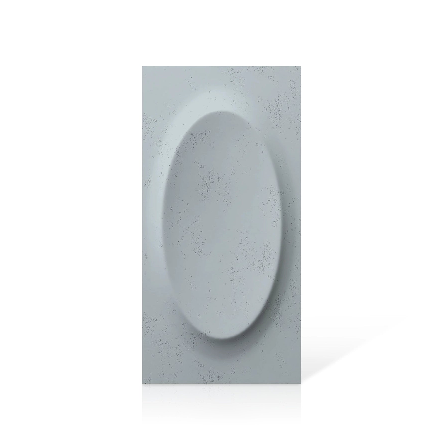 3D Concrete Wall Panels OVAL colour swatch on white background DecorMania.eu