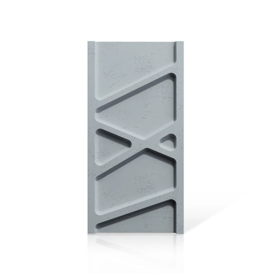 3D Concrete Wall Panels PARALELL colour swatch on white background DecorMania EU