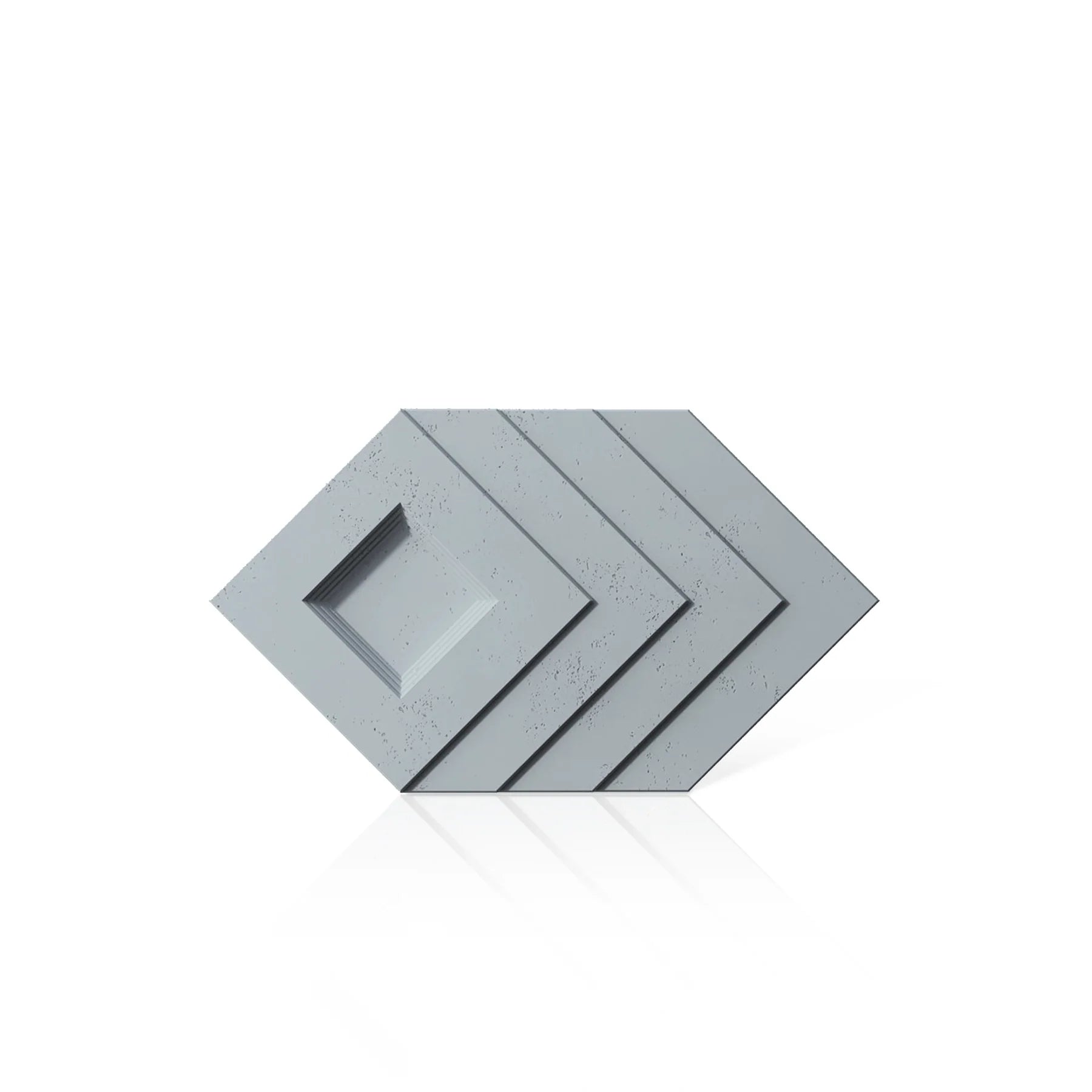 3D Concrete Wall Panels SHADOW colour swatch on white background DecorMania.eu