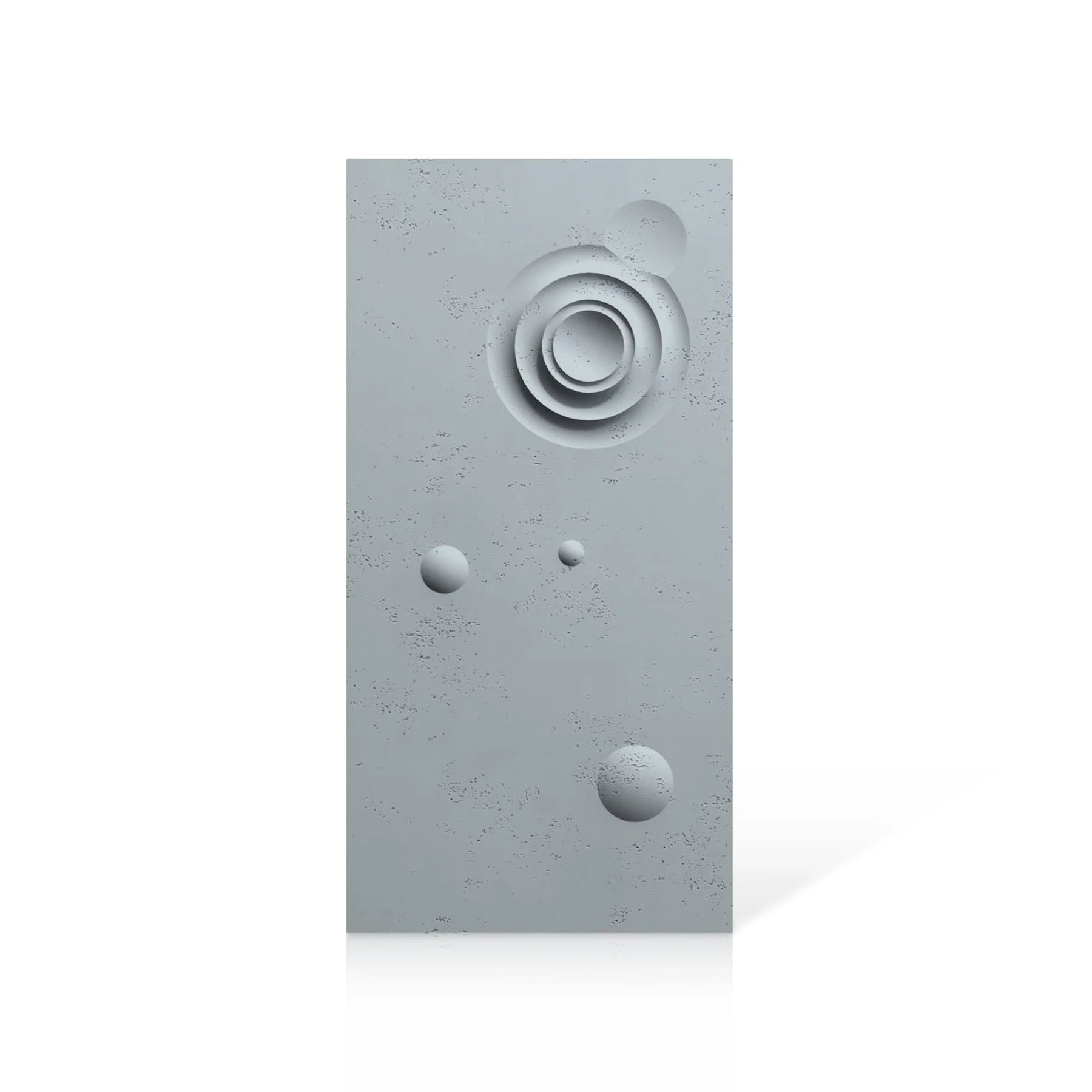 3D Concrete Wall Panels MOONS Models A&B colour swatch on white background DecorMania.eu