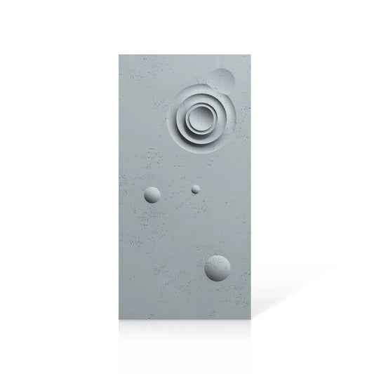 3D Concrete Wall Panels MOONS Models A&B colour swatch on white background DecorMania EU