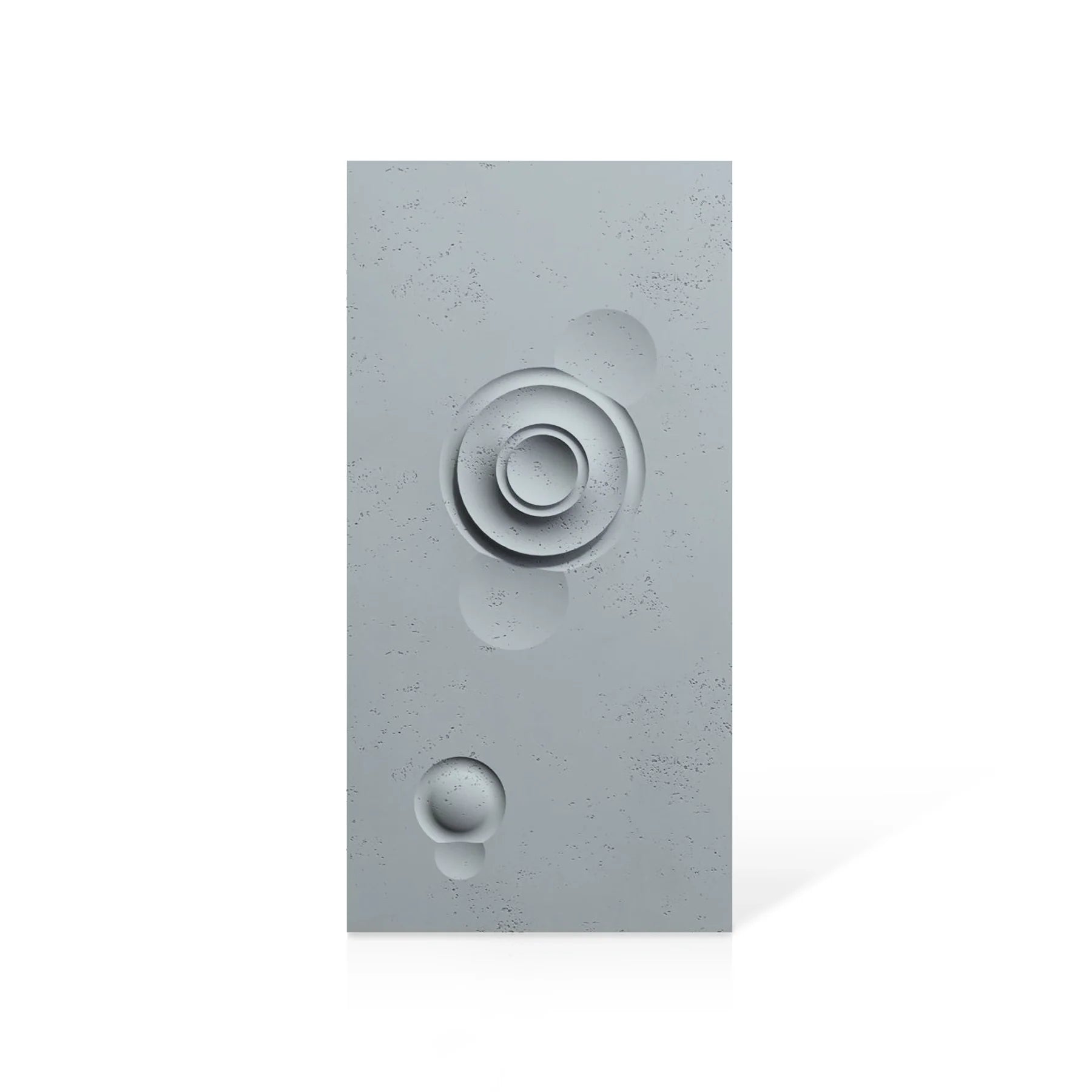 3D Concrete Wall Panels MOONS Models A&B colour swatch on white background DecorMania.eu