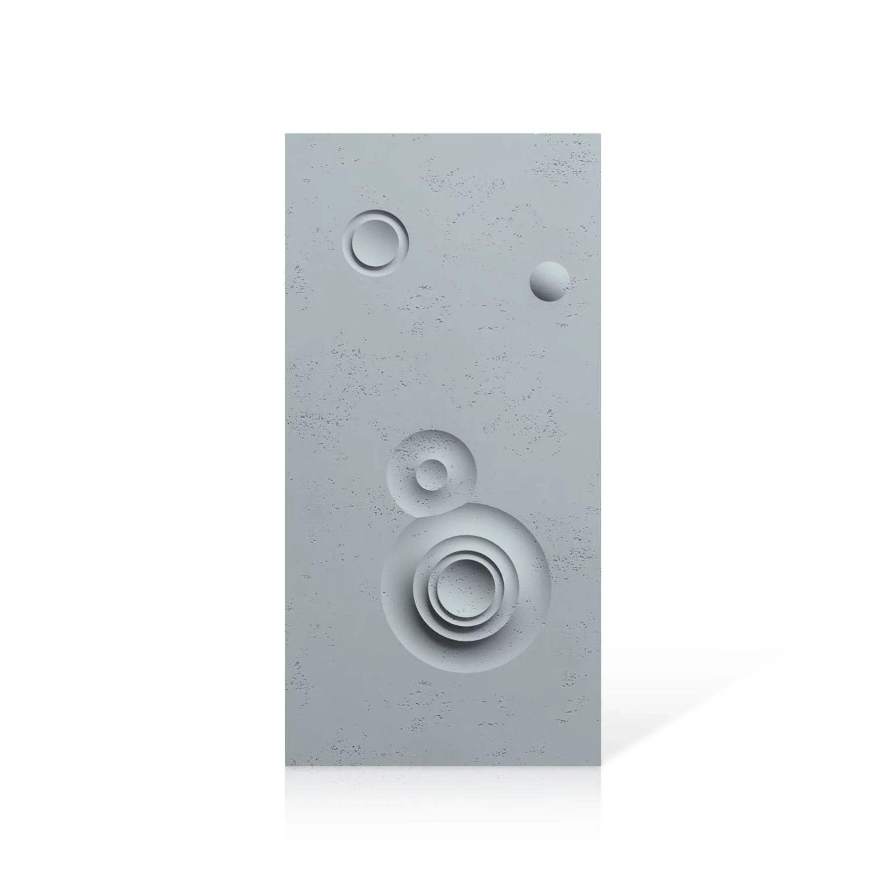 3D Concrete Wall Panels MOONS Models C&D colour swatch on white background DecorMania EU