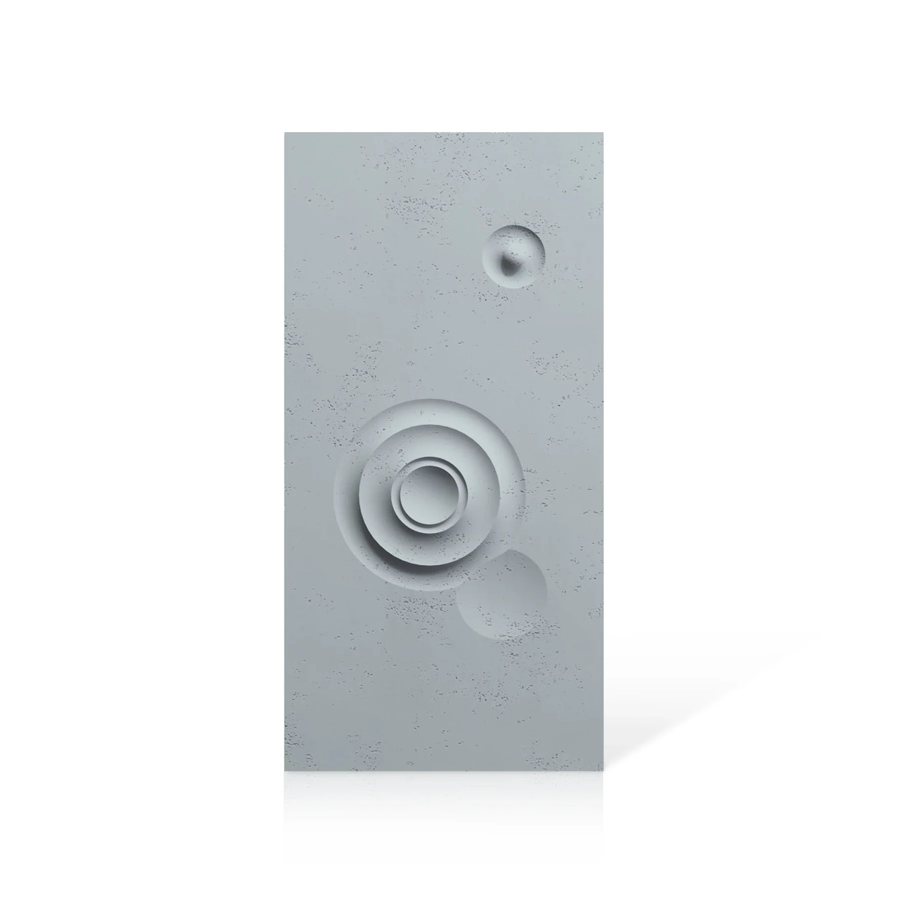 3D Concrete Wall Panels MOONS Models C&D colour swatch on white background DecorMania EU