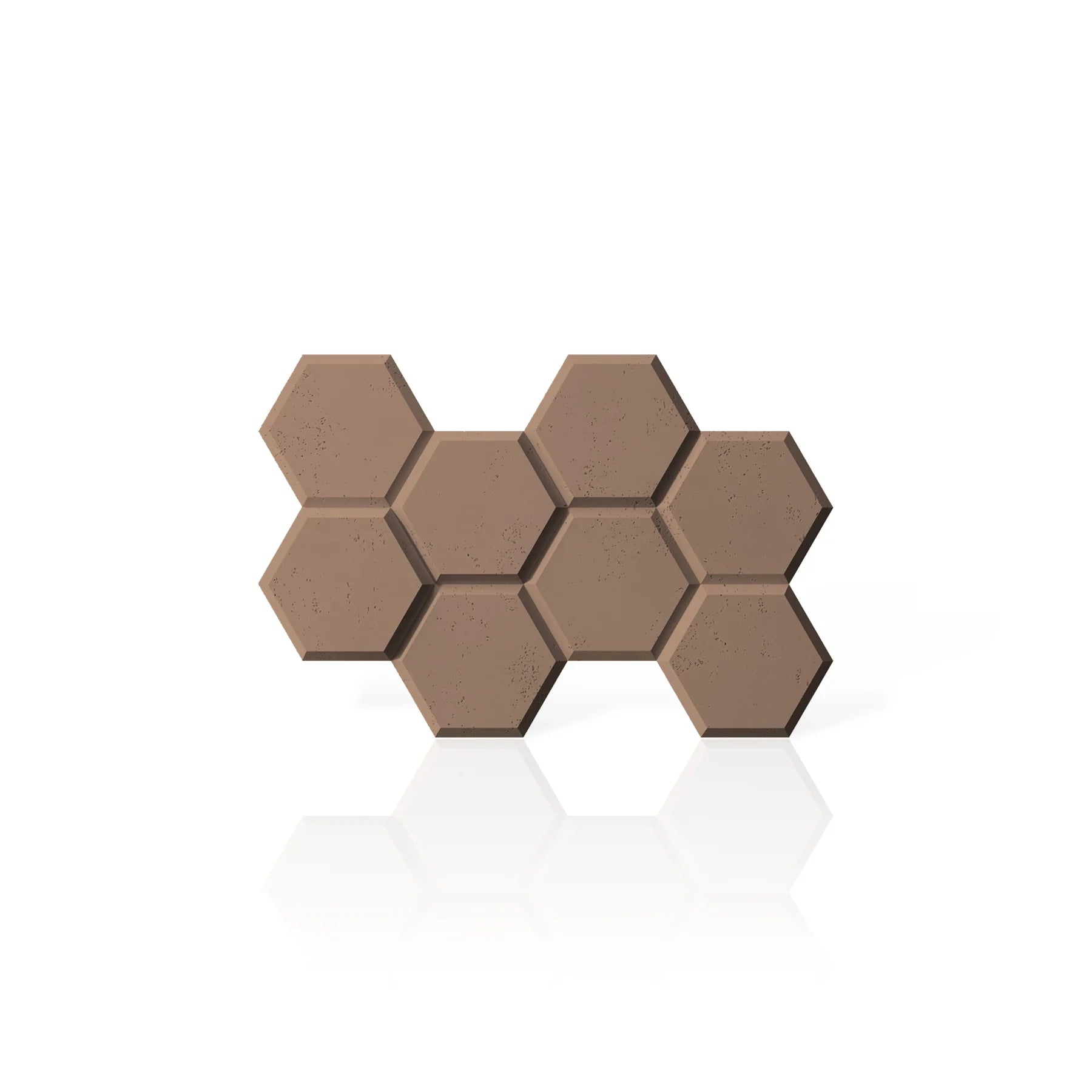 3D Concrete Wall Panels HEXAGON colour swatch on white background DecorMania EU