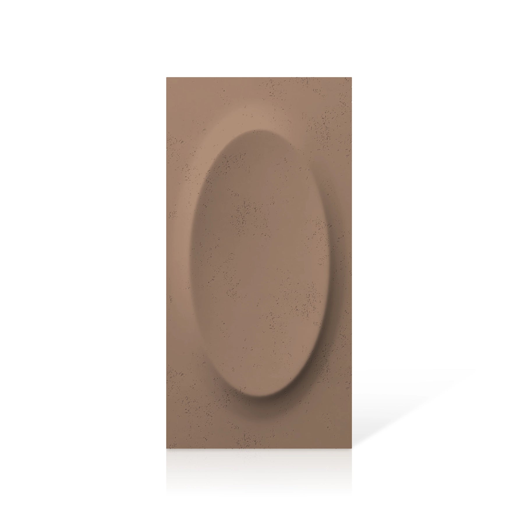 3D Concrete Wall Panels OVAL colour swatch on white background DecorMania.eu
