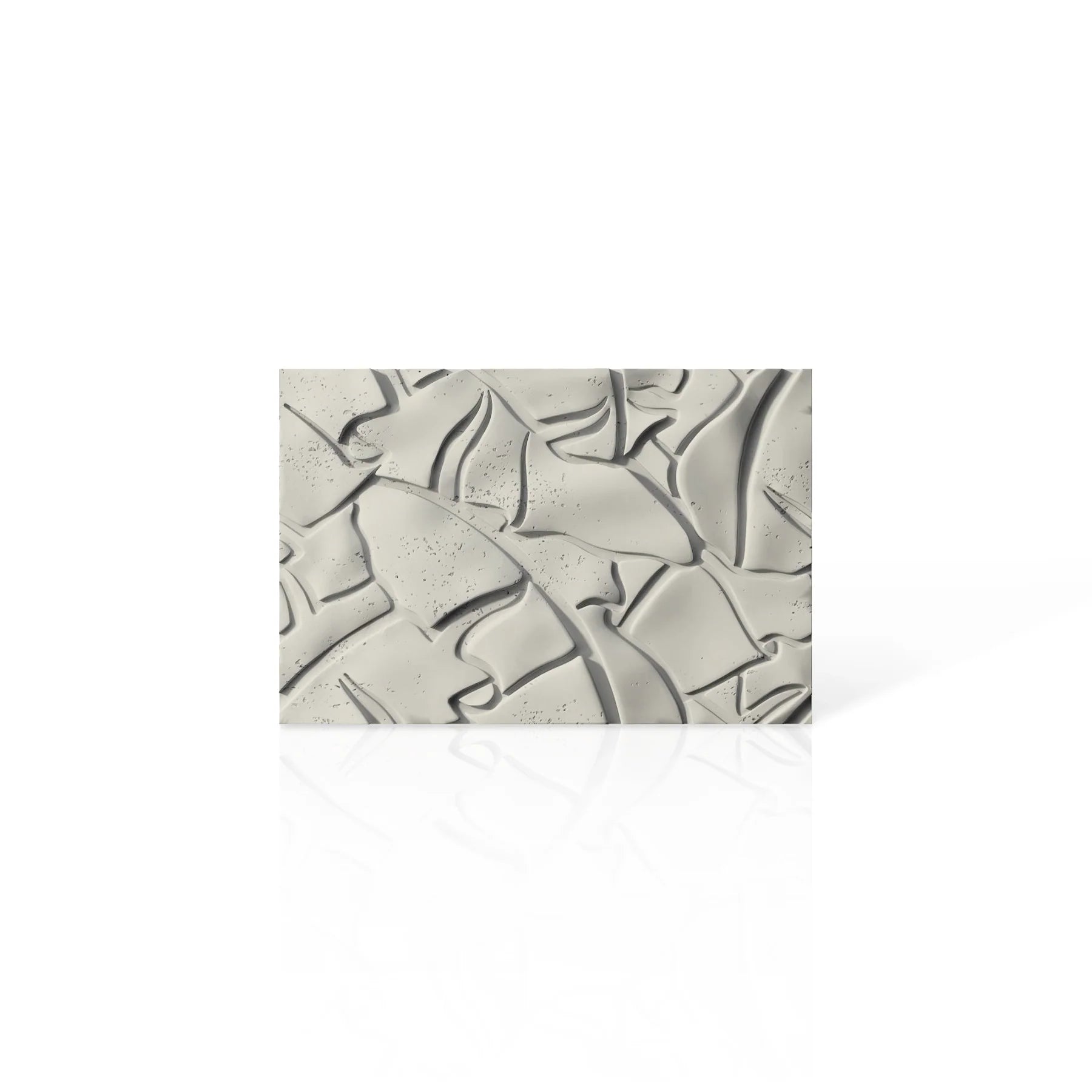 3D Concrete Wall Panels LEAF colour swatch on white background DecorMania.eu