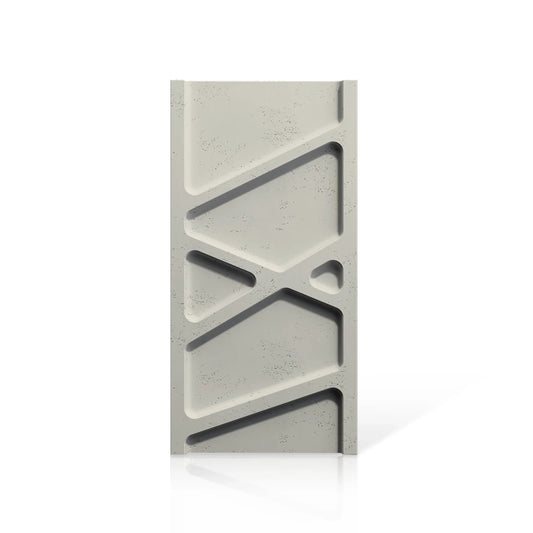 3D Concrete Wall Panels PARALELL colour swatch on white background DecorMania EU