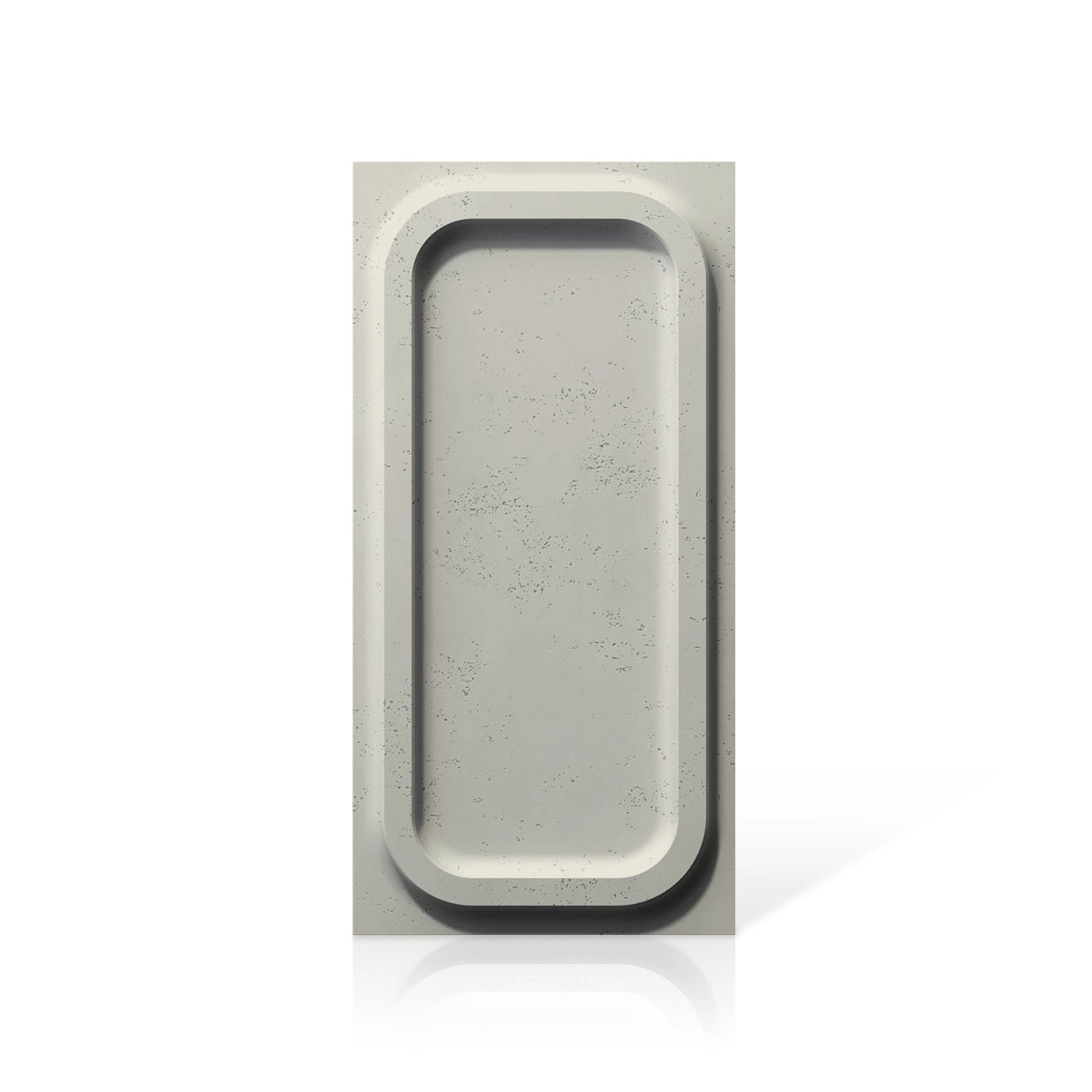 3D Concrete Wall Panels PORTHOLE colour swatch on white background DecorMania.eu